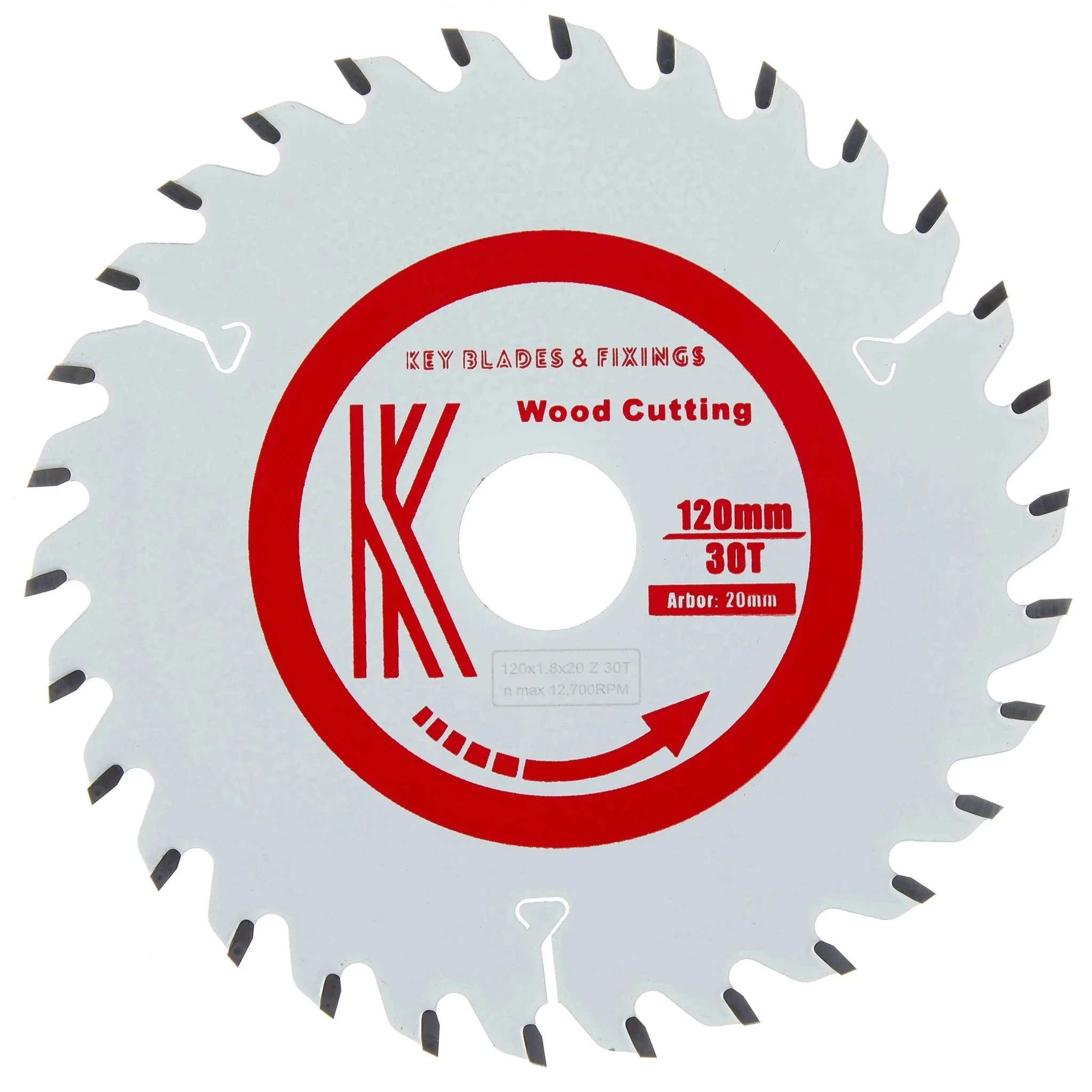 120mm x 20mm x 1.8mm 30 Tooth Circular Saw Blade