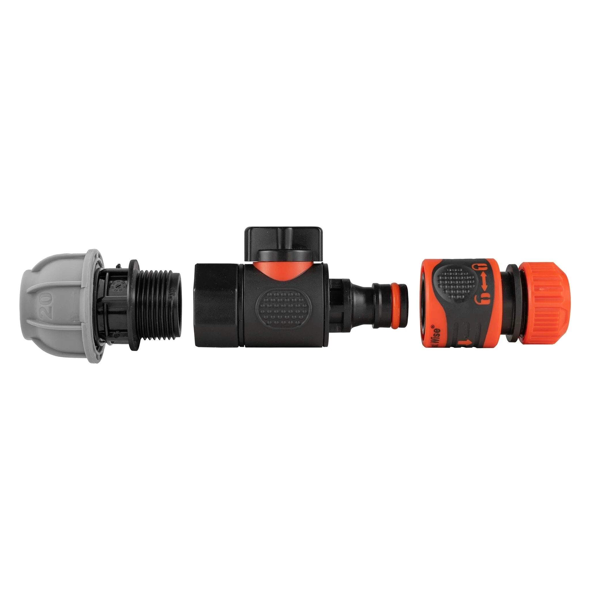20mm MDPE Straight with BSPF-Quick Connect Valve & Hose Connector Lock - Image 5