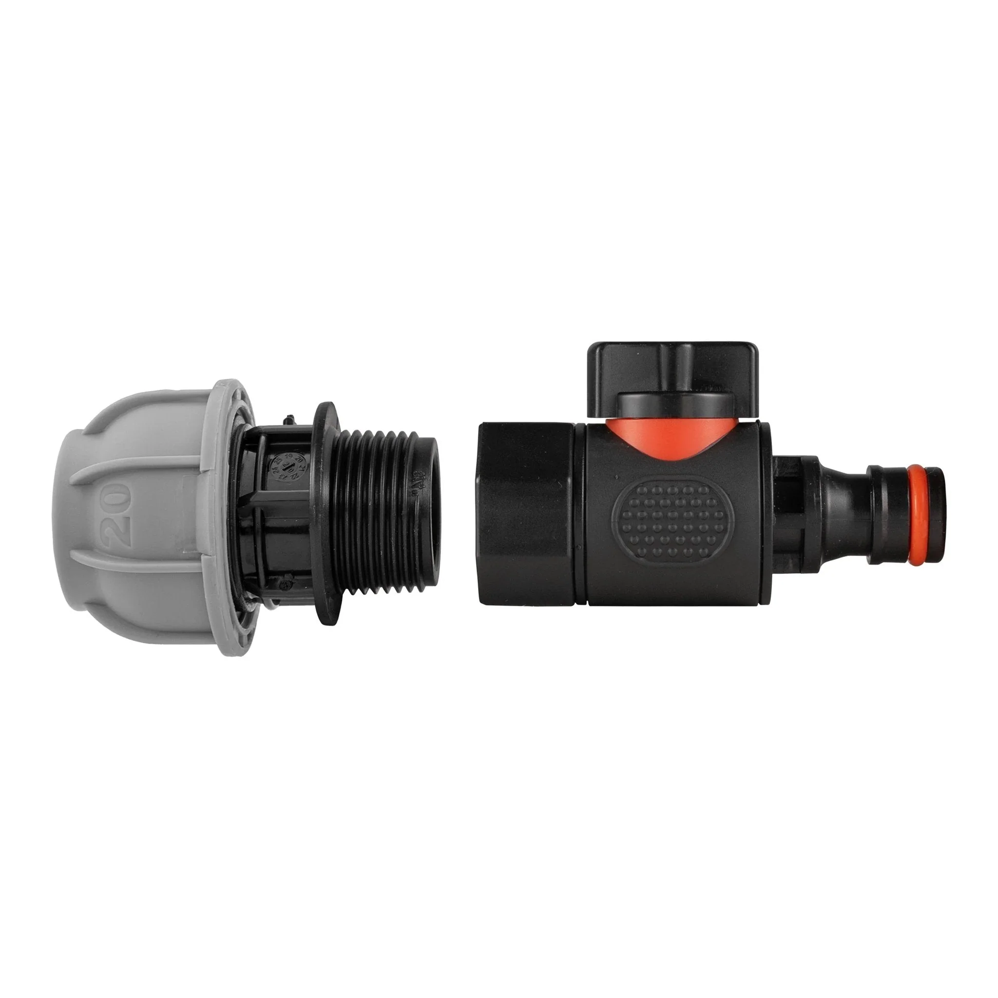 20mm MDPE Straight with BSPF Thread-Quick Connect Male Valve - Image 4