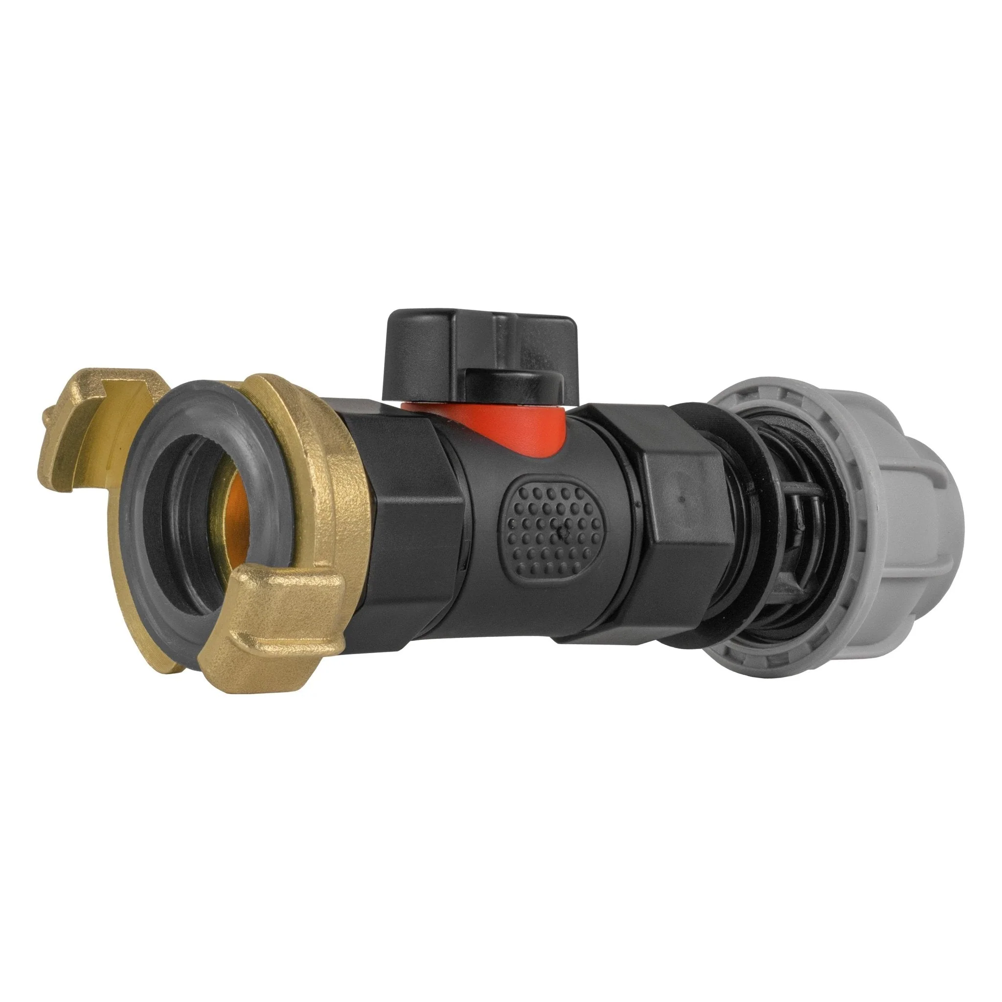 20mm MDPE Straight with In-Line BSPF Valve and Geka Type Connector - Image 3