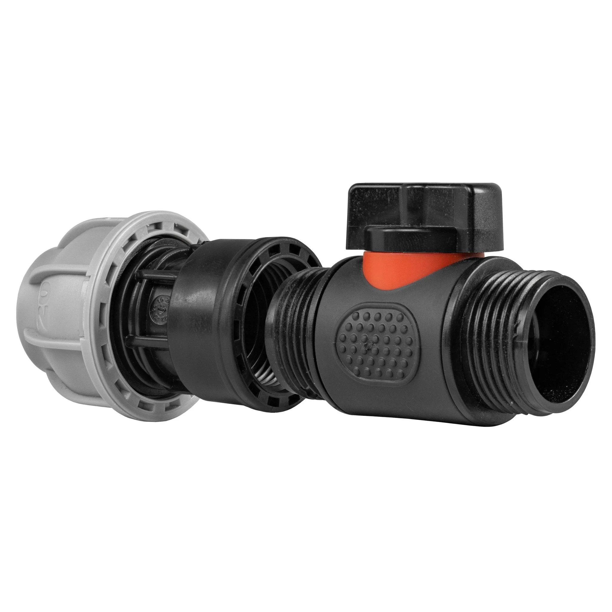 20mm MDPE Straight with In-Line BSPM Threaded Valve - Image 5