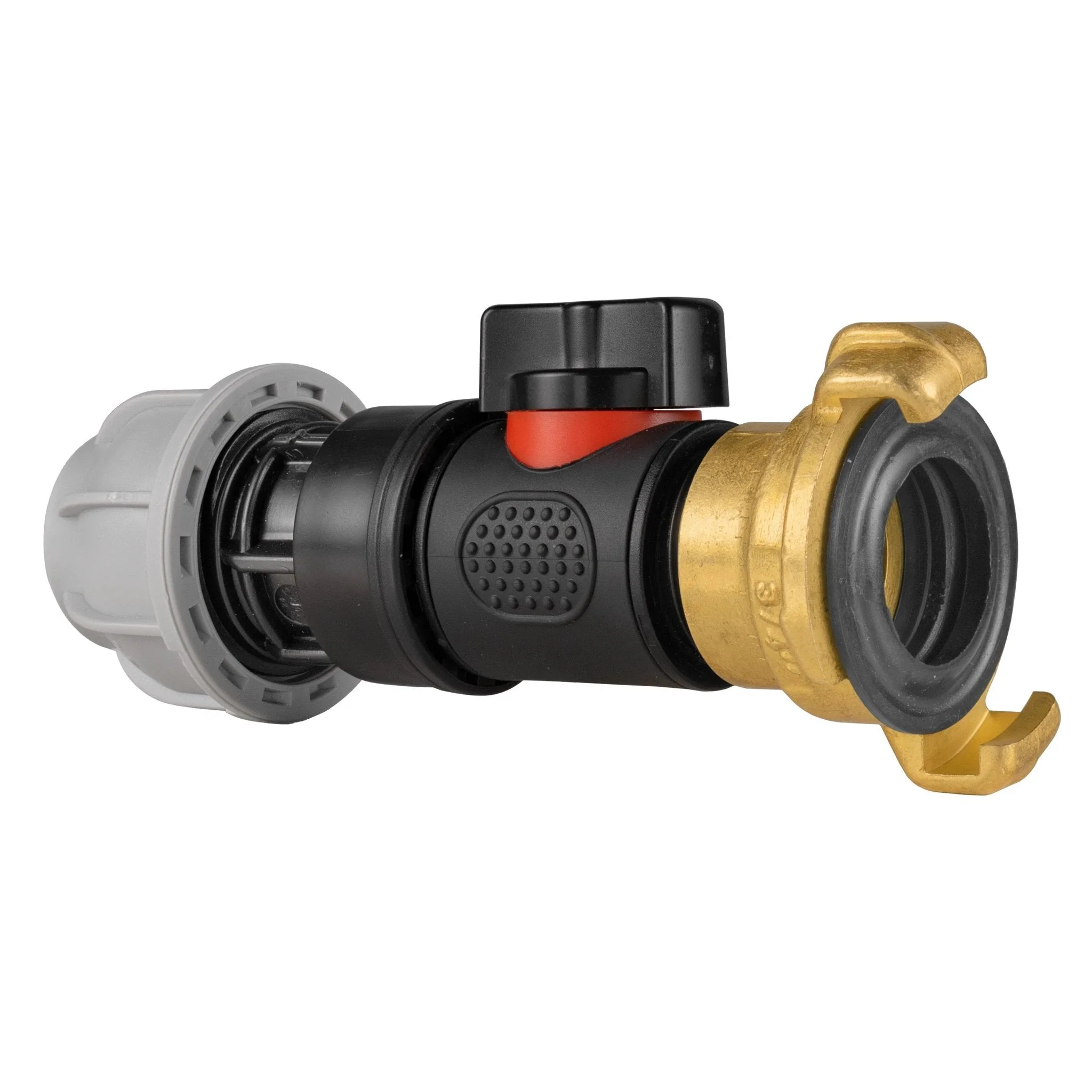 20mm MDPE Straight with In-Line BSPM Valve and Geka Type Connector - Image 2