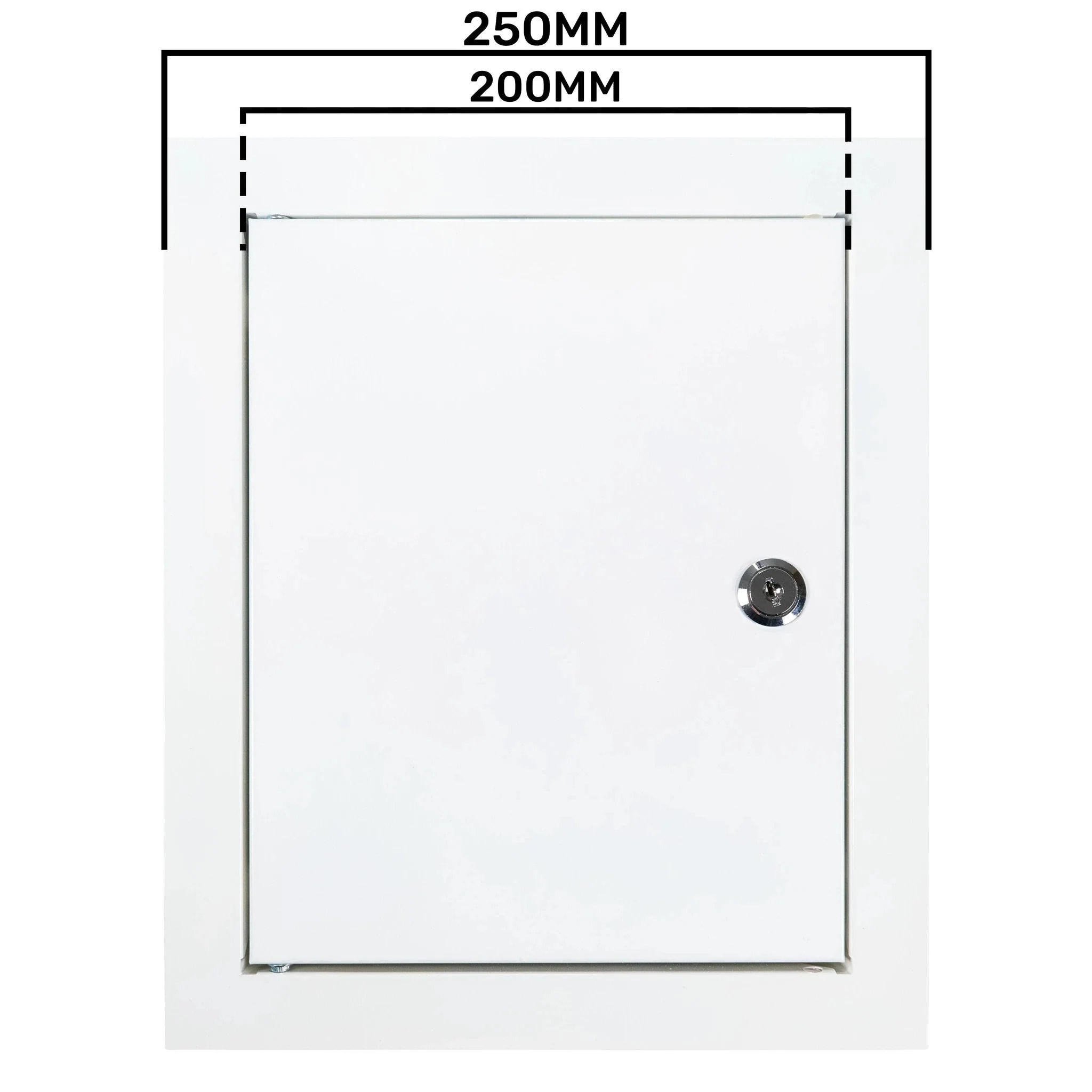 Access Panel Door Metal With Lock, White 200mm x 250mm - Image 23