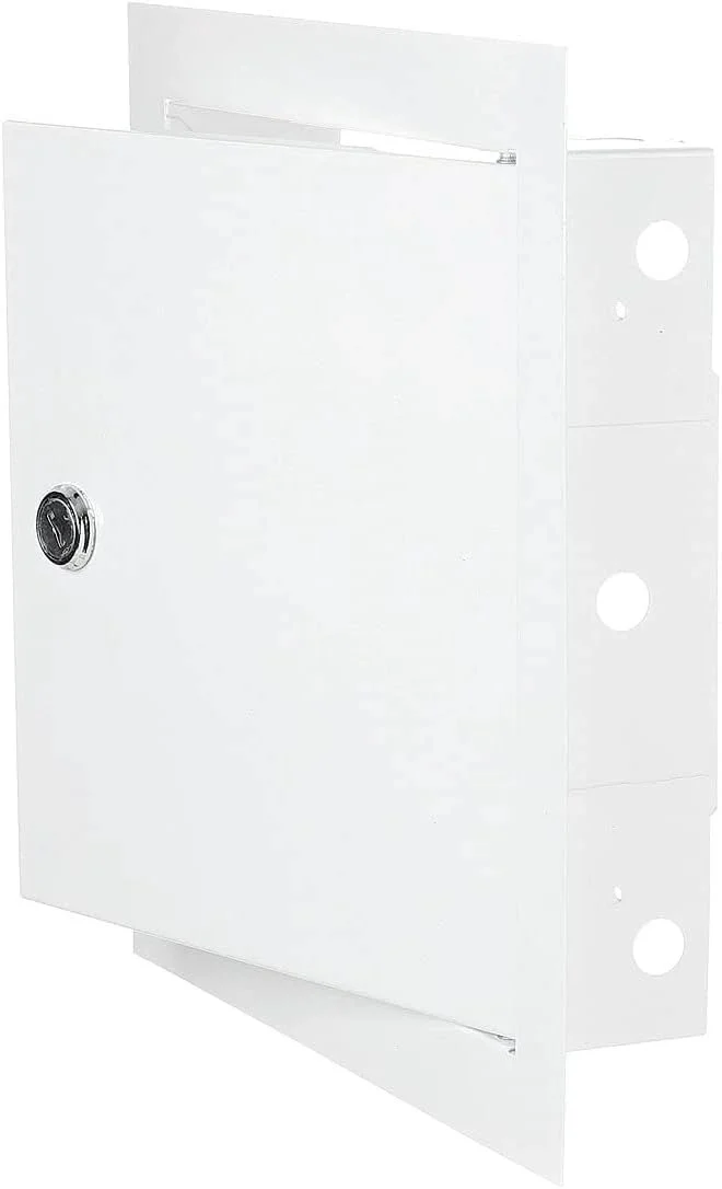 Access Panel Door Metal With Lock, White 200mm x 300mm - Image 3