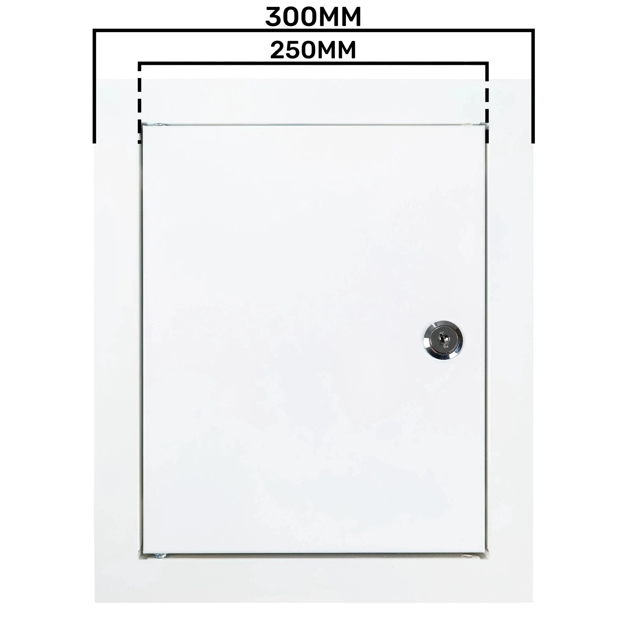 Access Panel Door Metal With Lock, White 250mm x 300mm - Image 23