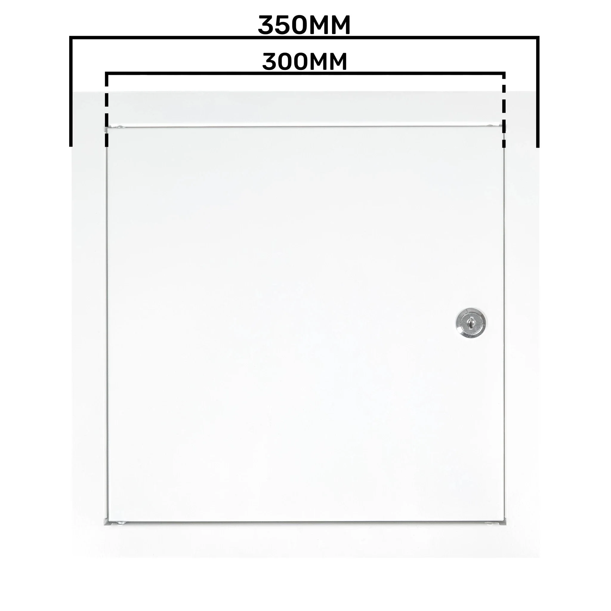 Access Panel Door Metal With Lock, White 300mm x 300mm - Image 23