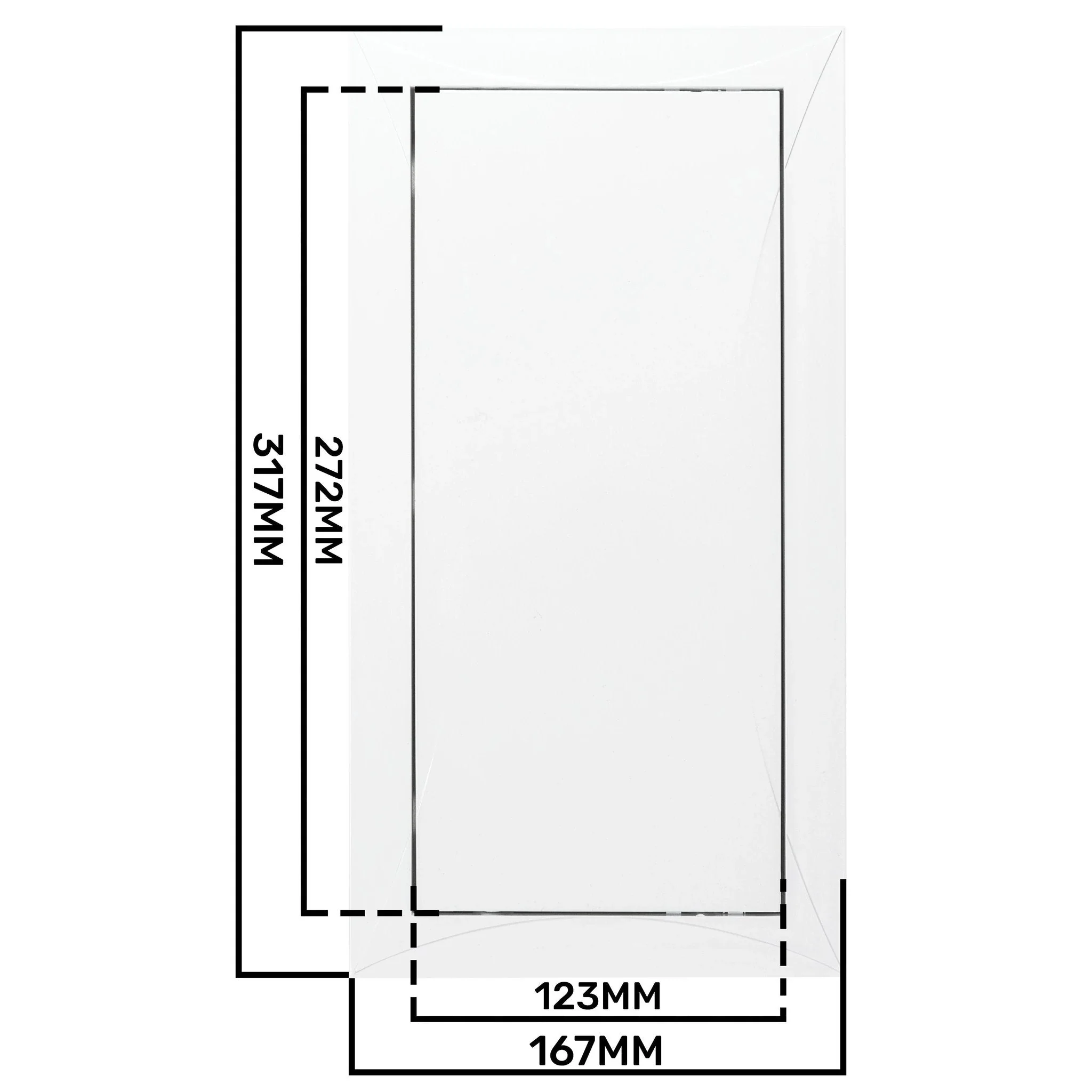 Access Panel Door PP, White 150mm x 300mm - Image 15