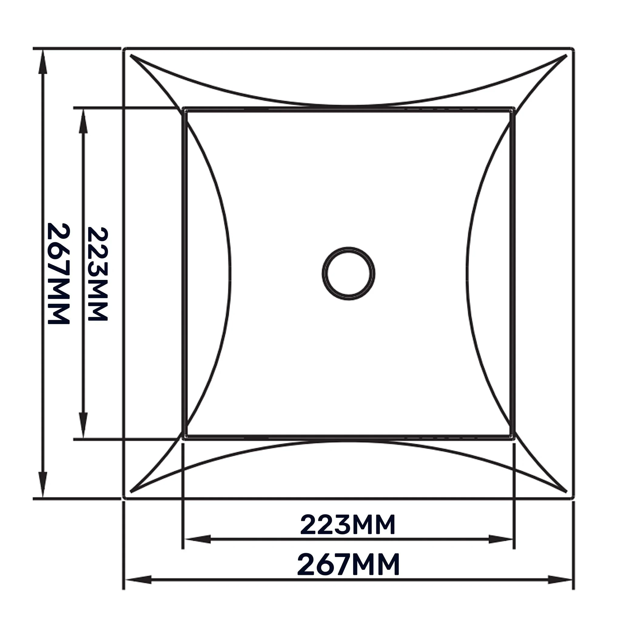 Access Panel Door PP, White 250mm x 250mm - Image 13