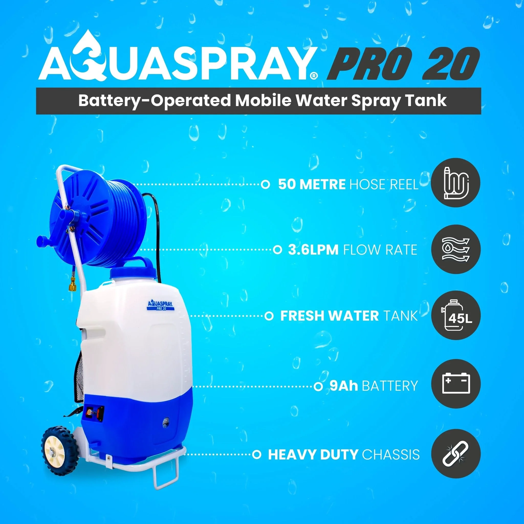 Aquaspray Pro 20 Battery Operated Water Spray Tank - Image 3