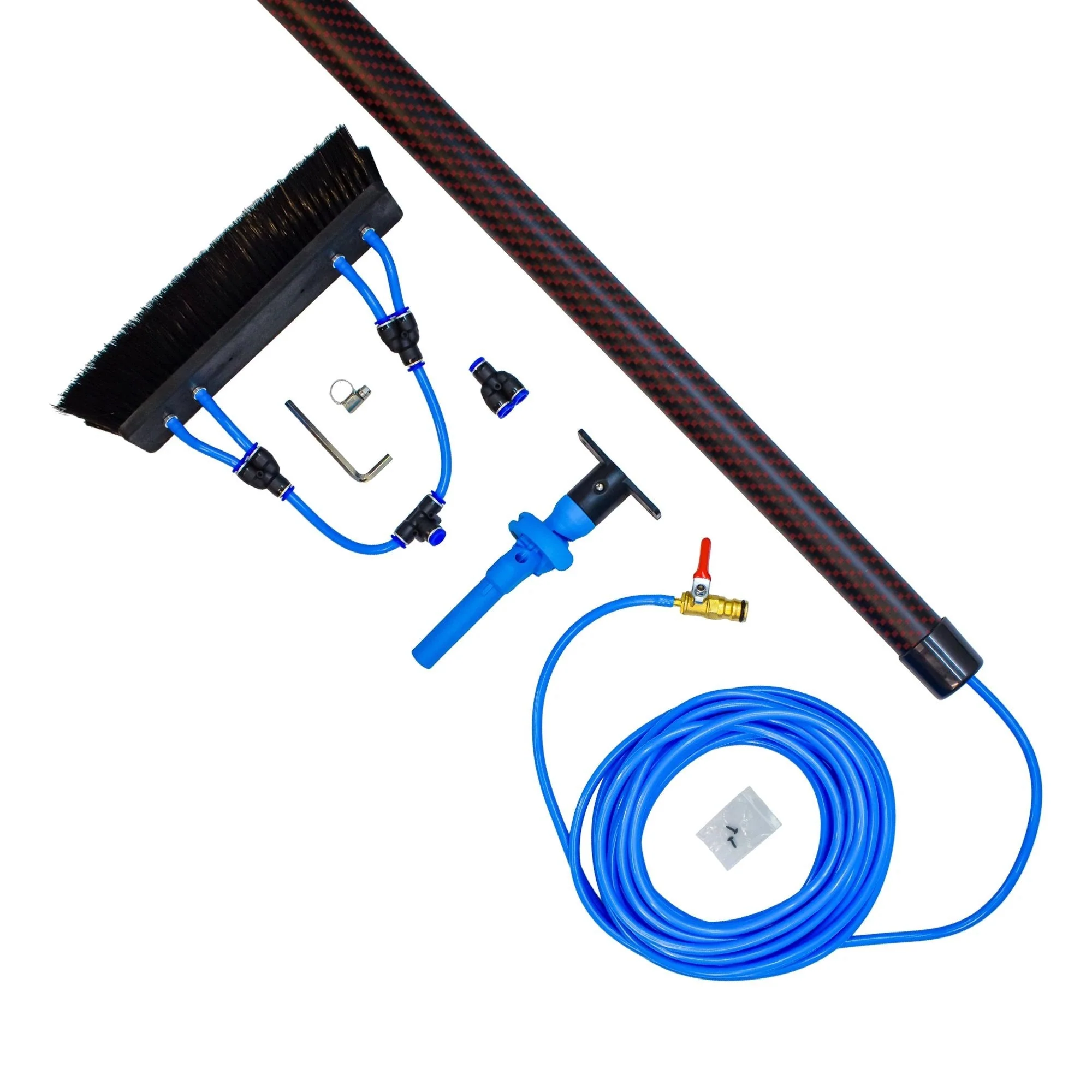 Aquaspray Venom 30ft Hybrid 50% Carbon, 50% Fiberglass Waterfed Window Cleaning Pole – 6 Sections - Image 15