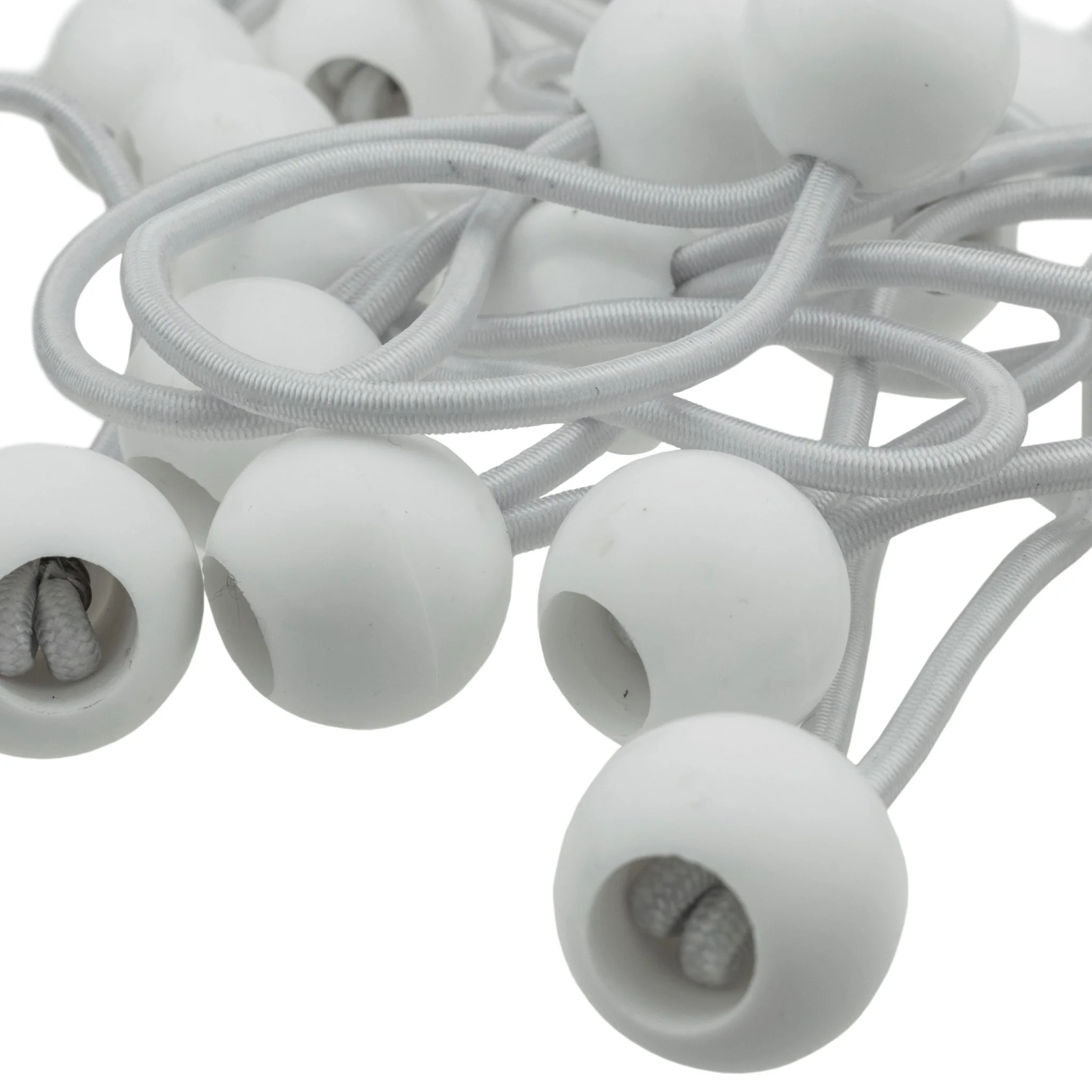 Black/Silver L-Grade Tarpaulin with 20 x 4" Bungee Balls (White) - Image 16