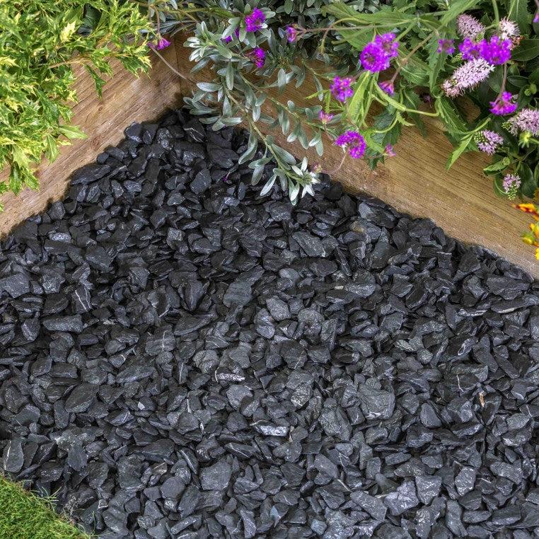 Blue Slate Chippings 20mm 20kg Bag Pallet of 49 - Image 2