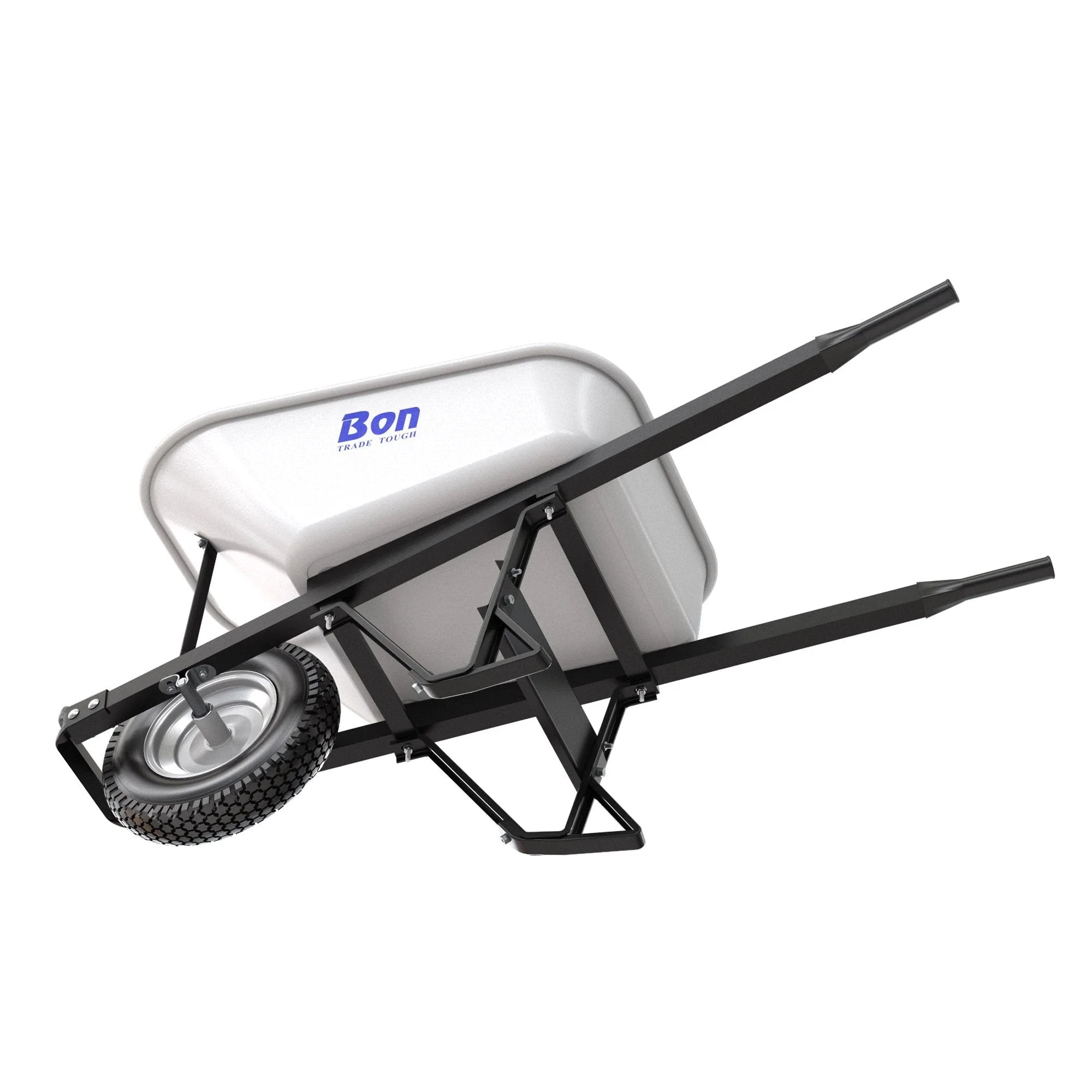 Steel Tray Wheelbarrow with Leg Stabiliser - Image 9