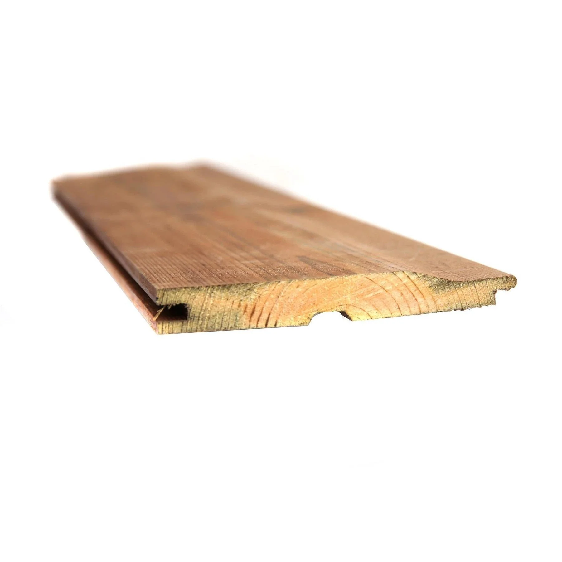 Brown Treated Wooden Shiplap Cladding 19mm x 125mm (5x3/4")