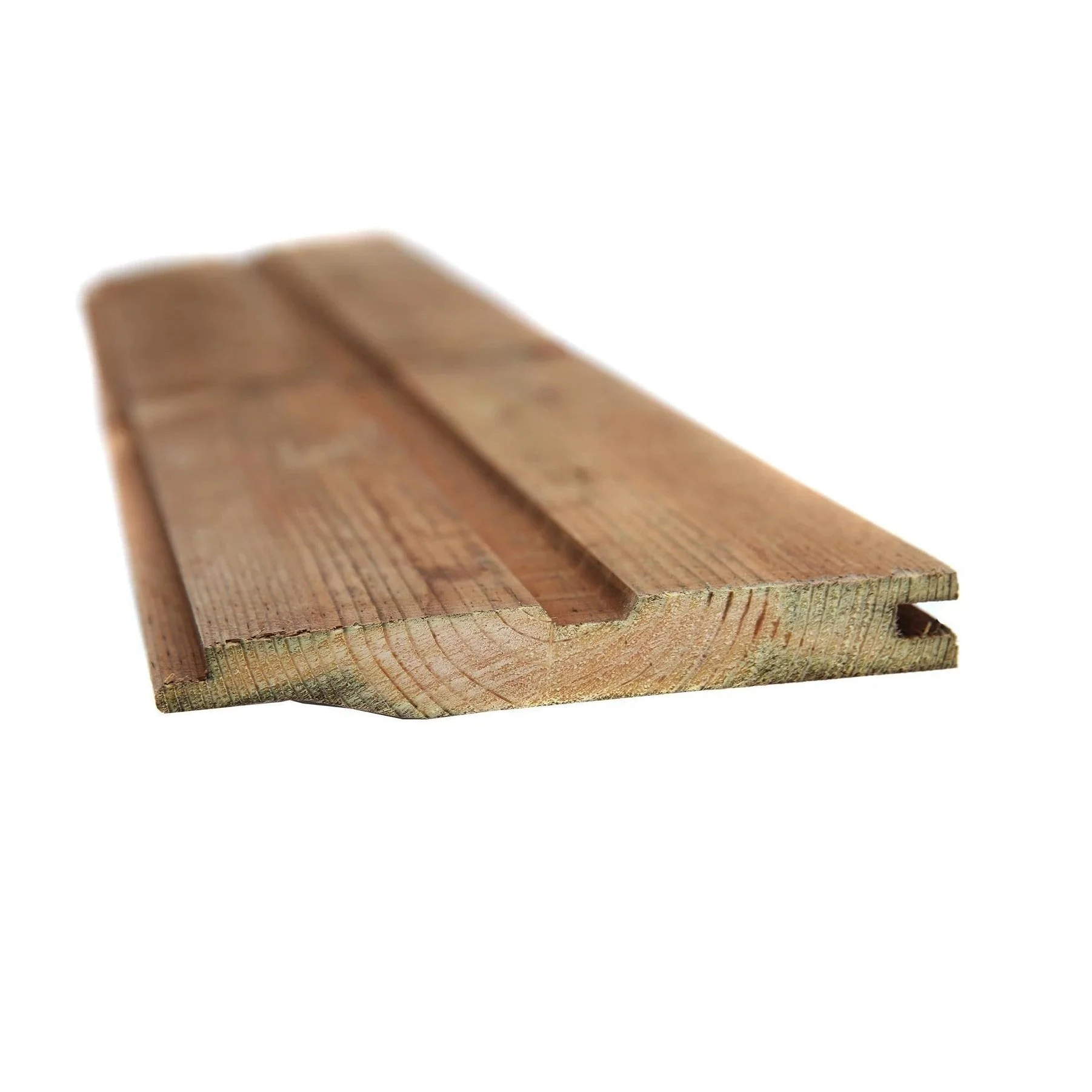 Brown Treated Wooden Shiplap Cladding 19mm x 125mm (5x3/4") - Image 2