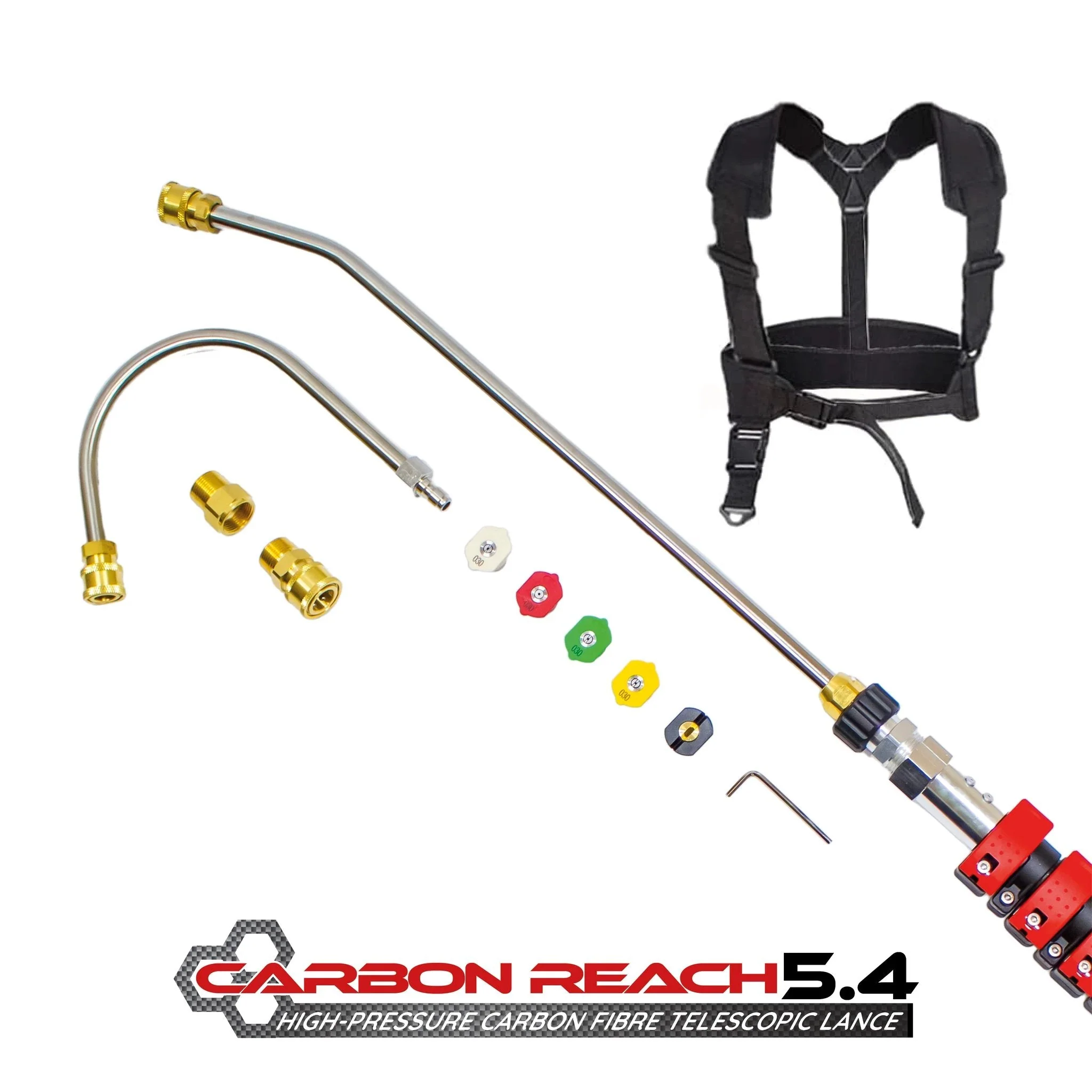 Carbon Reach 5.4 Metre Telescopic Carbon Fibre Lance - Image 7