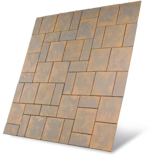Chalice Concrete Paving Patio Kit Honey Brown  7.29m2