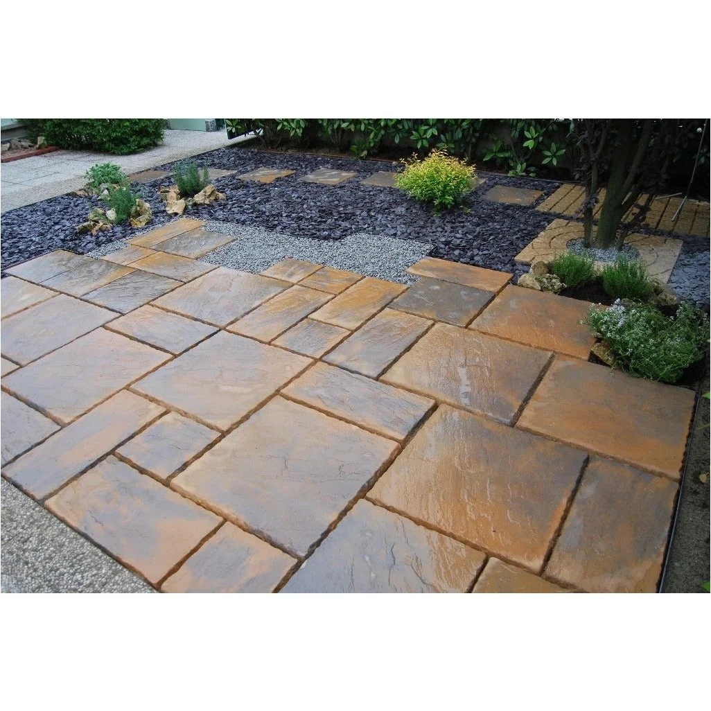Chalice Concrete Paving Patio Kit Honey Brown  7.29m2 - Image 2