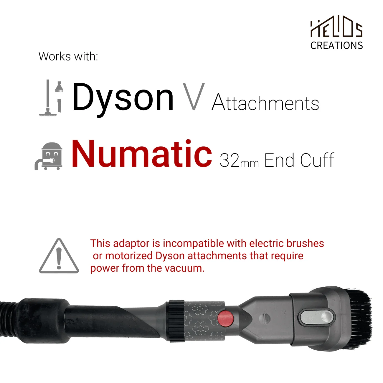 Connect Dyson V tools to your Henry Numatic vacuum cleaner with Adjustable Suction Control Ring - Image 2