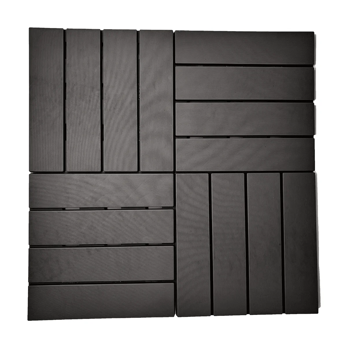 Decki Push-Fit Decking Tiles 4 Pack Seamless Grids Compatible For Decks Patios Gyms Sheds Slip-Resistant - Image 2