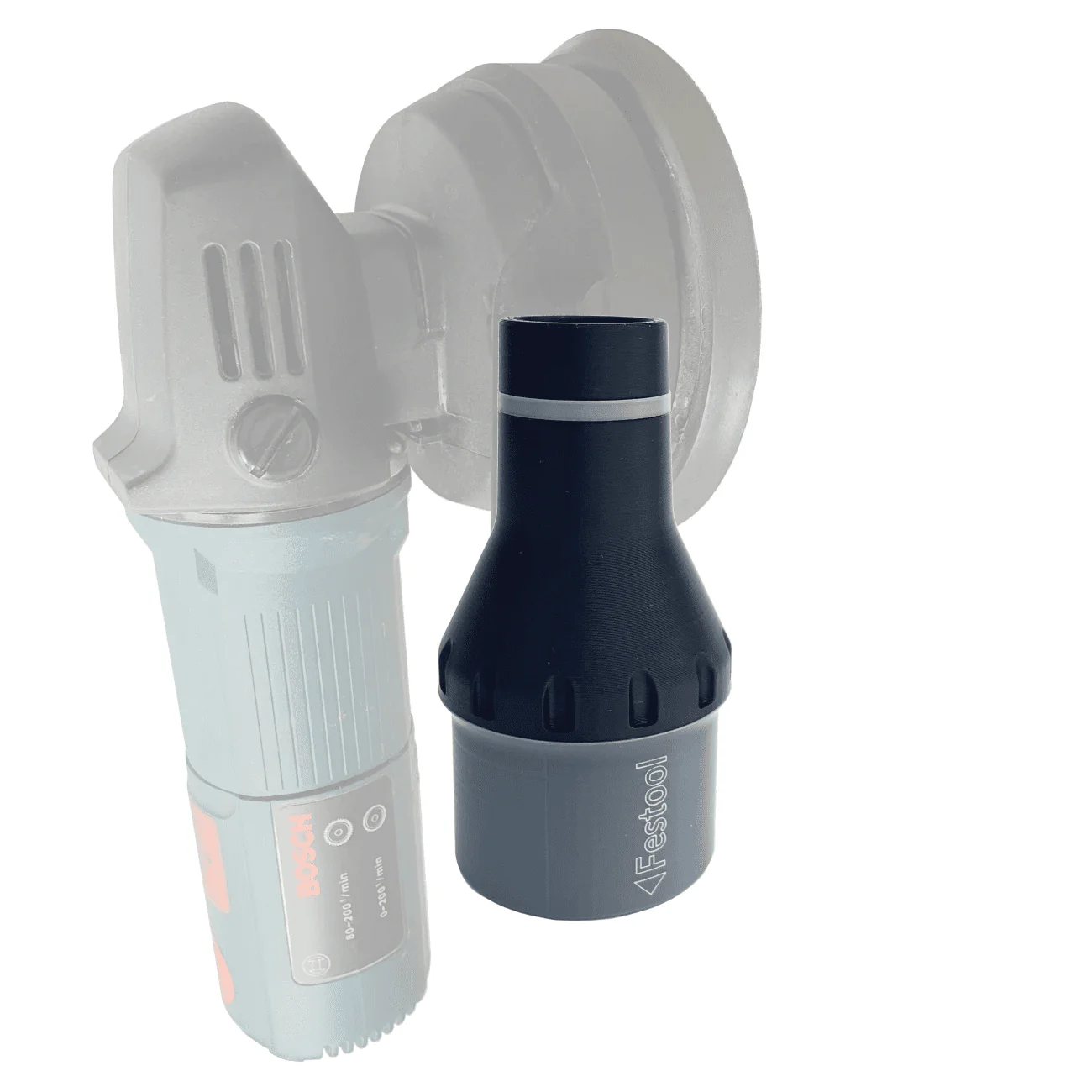 Dust Adapter for Bosch Sanders and Routers – Compatible with Festool Extractors