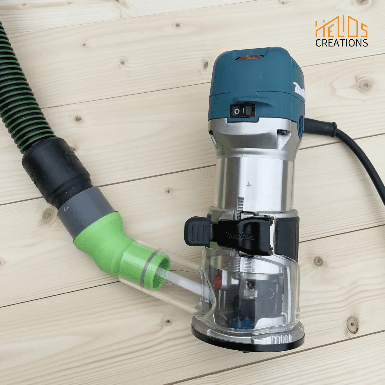 Dust Adapter for Makita RT0700 / DRT50Z and Clones to Festool Dust Extractors – Angled Seal - Image 4