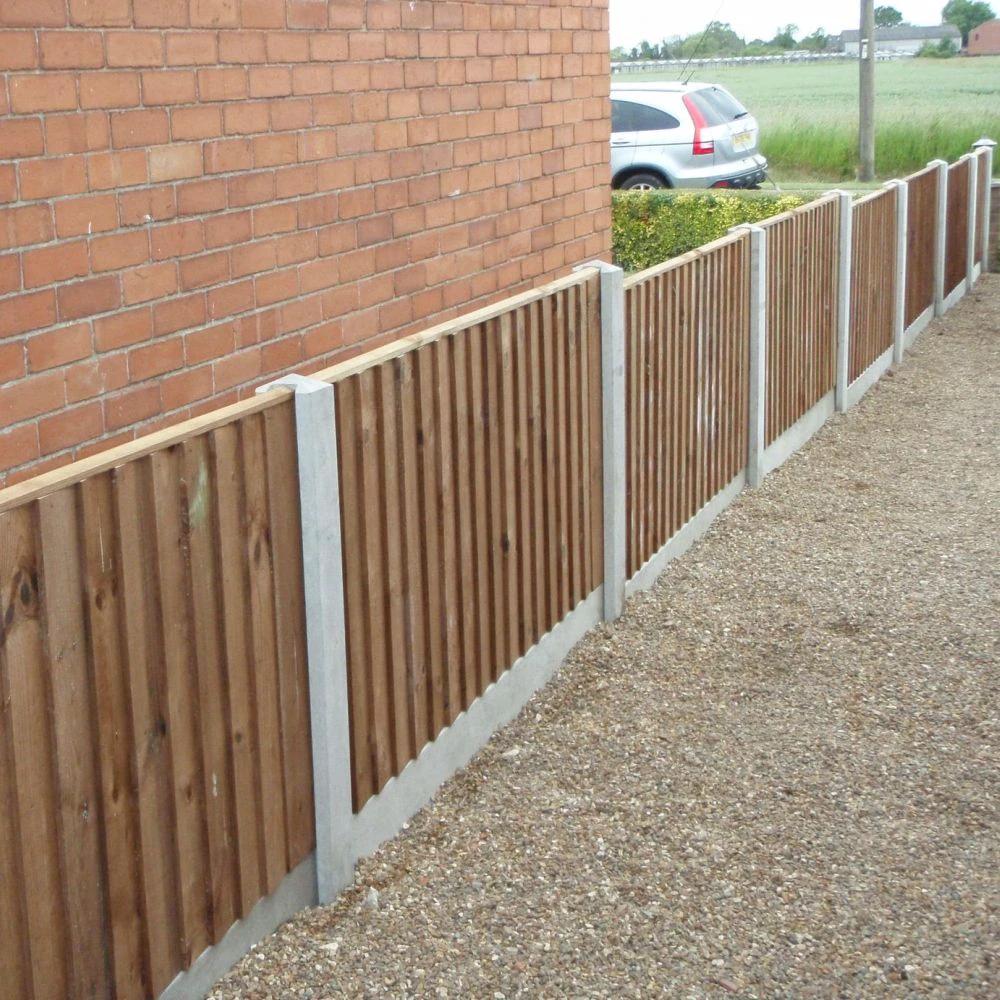 Feather Edge Fencing Boards Pressure Treated Brown 150mm - Image 6