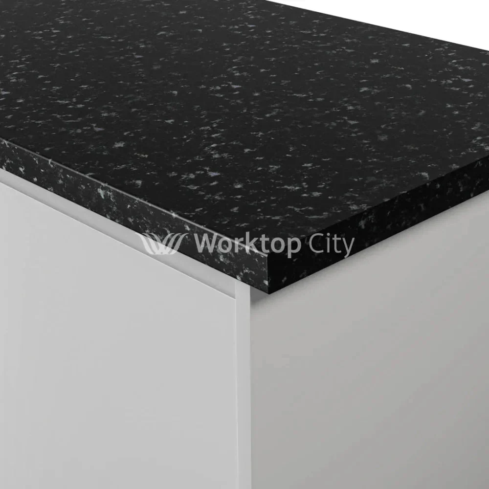 Formica Originals PP6967 Avalon Granite Black Laminate Kitchen Worktop - Matte 58 Finish