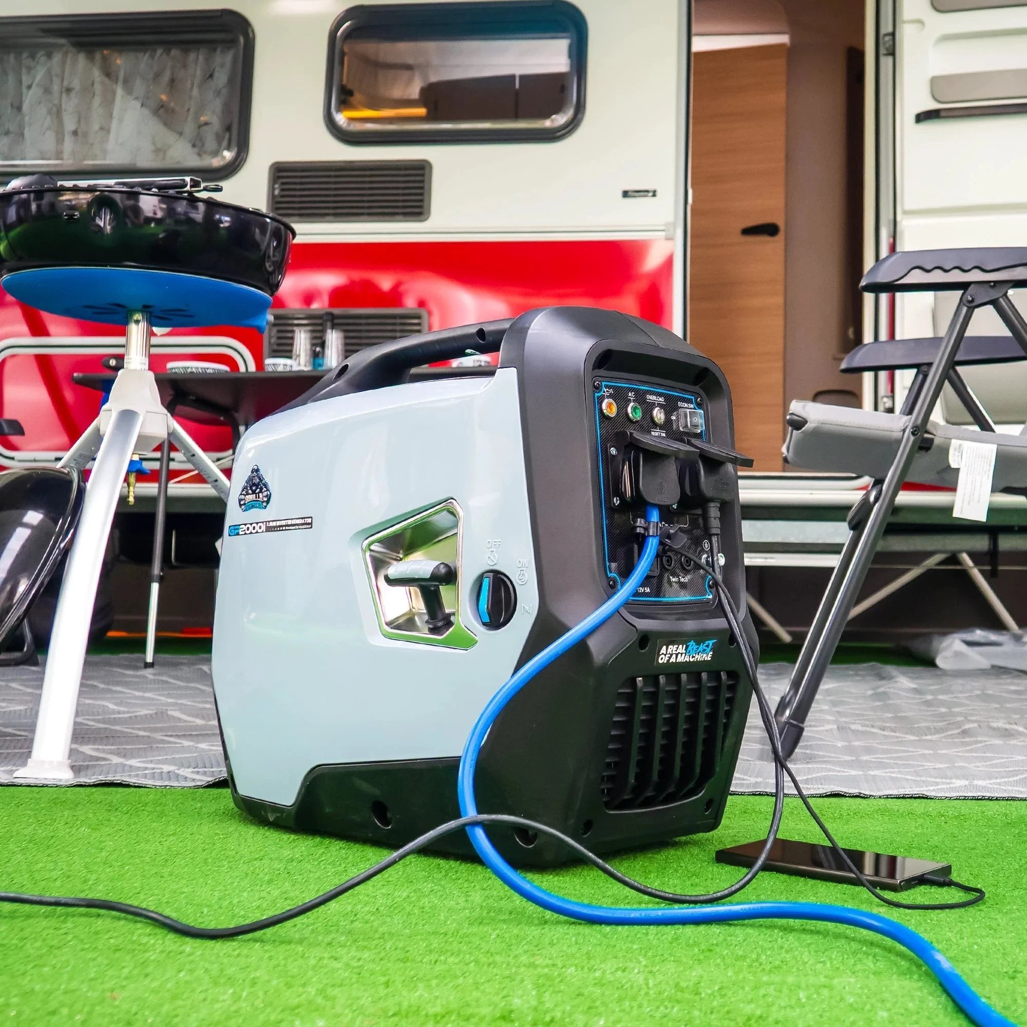 Gorilla Power 2000W Inverter Suitcase Generator - GP2000i  – Ultra-Portable & Fuel Efficient - Image 4