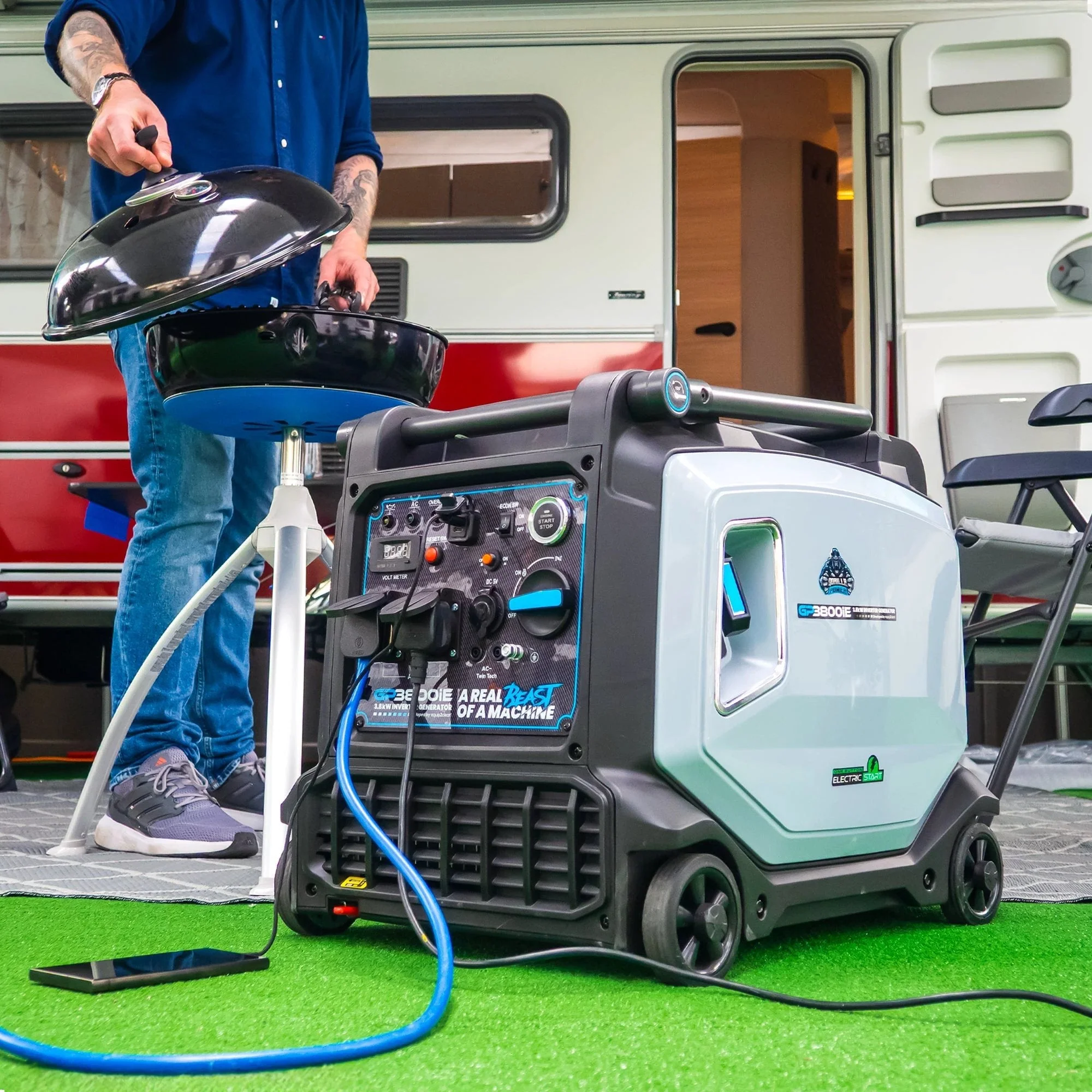 Gorilla Power 3800W Inverter Suitcase Generator with Electric Start - GP3800iE  – Reliable Power On-The-Go - Image 5
