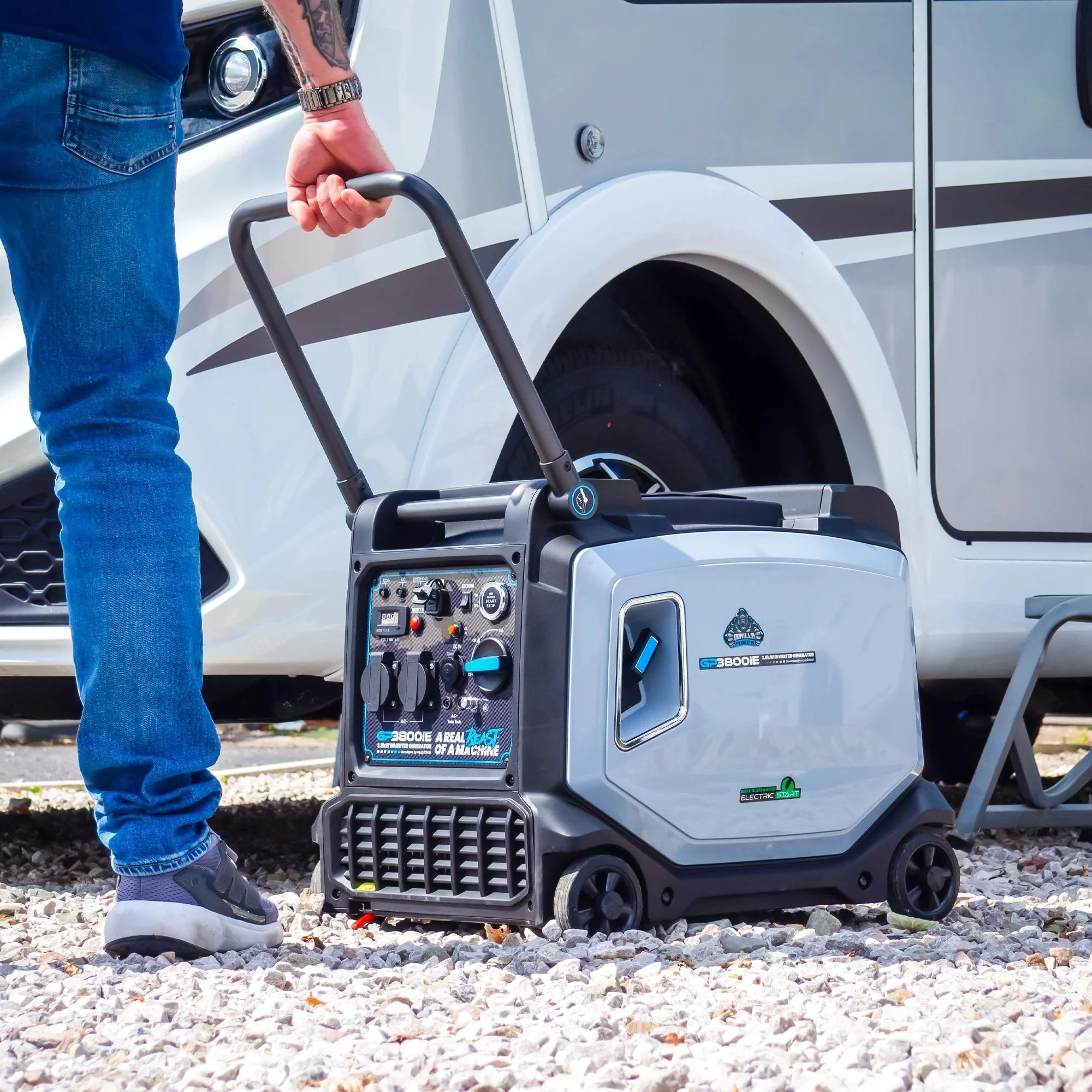 Gorilla Power 3800W Inverter Suitcase Generator with Electric Start - GP3800iE  – Reliable Power On-The-Go - Image 6