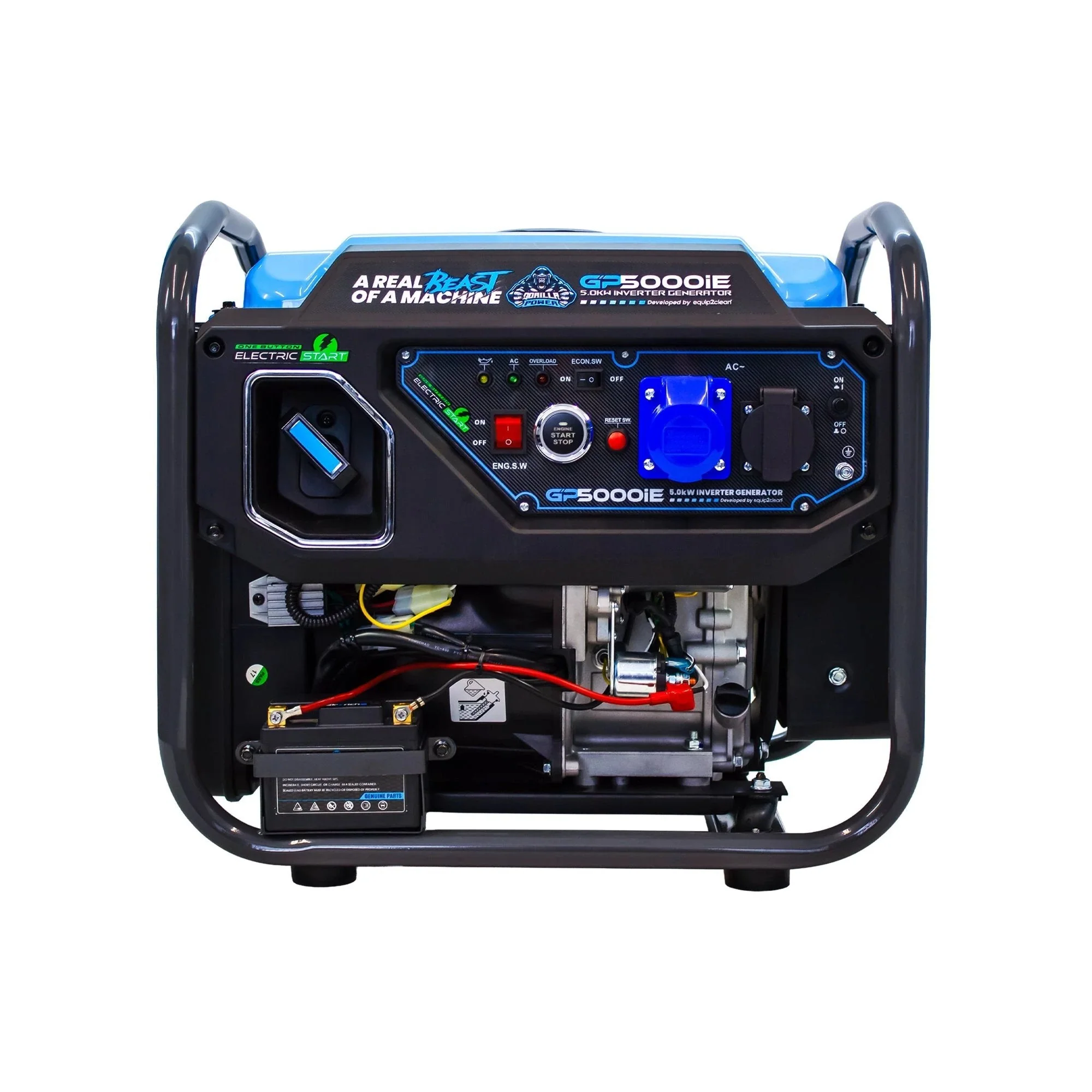 Gorilla Power 5000W Inverter Open Frame Generator with Electric Start - GP5000iE  – Maximum Power & Efficiency - Image 7