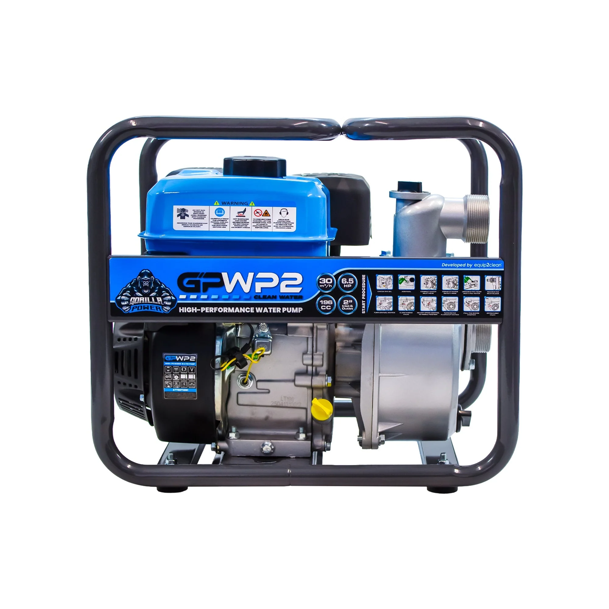 Gorilla Power GPWP2 2" Water Pump – Clean & Dirty up to 4mm - Image 3