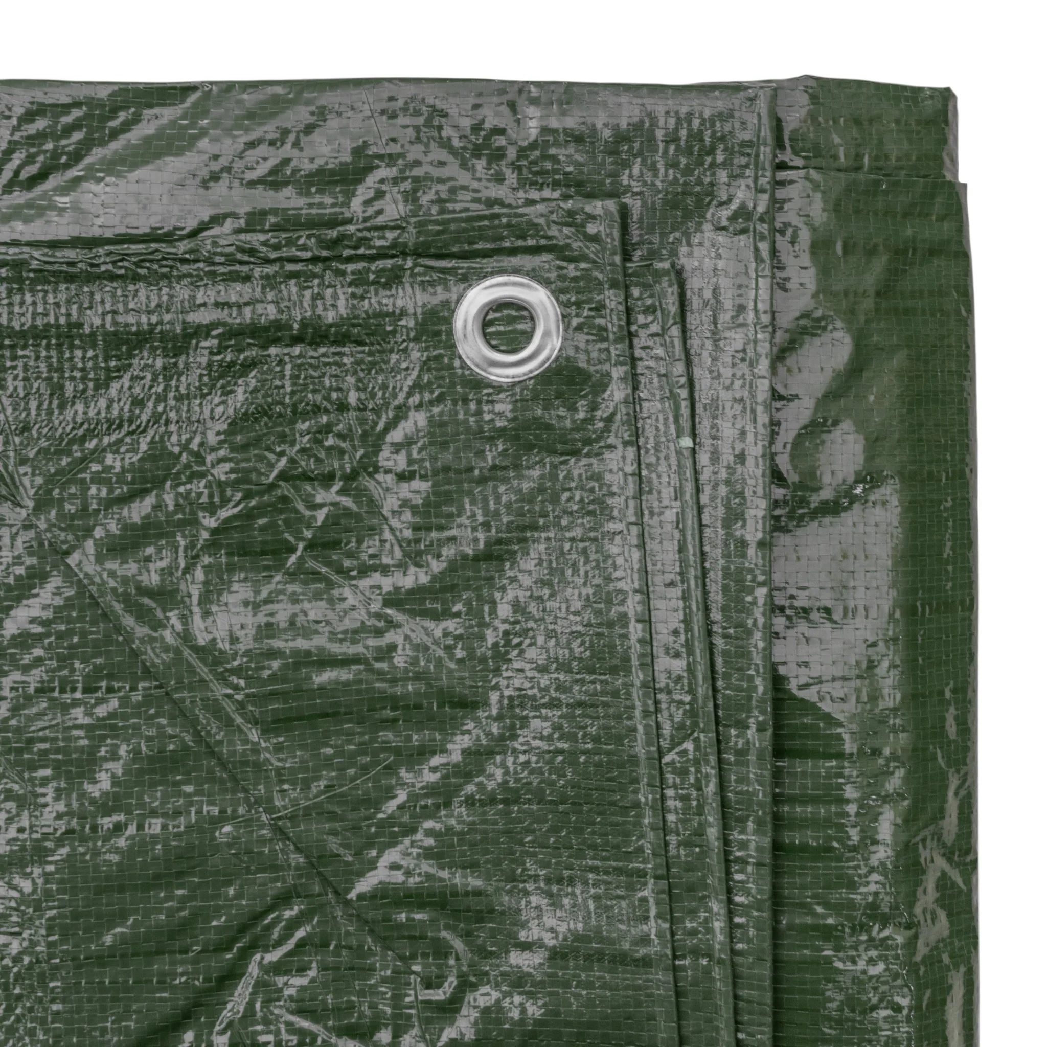 Green M-Grade Tarpaulin with 10 Metres of 6mm Bungee Rope - Image 6