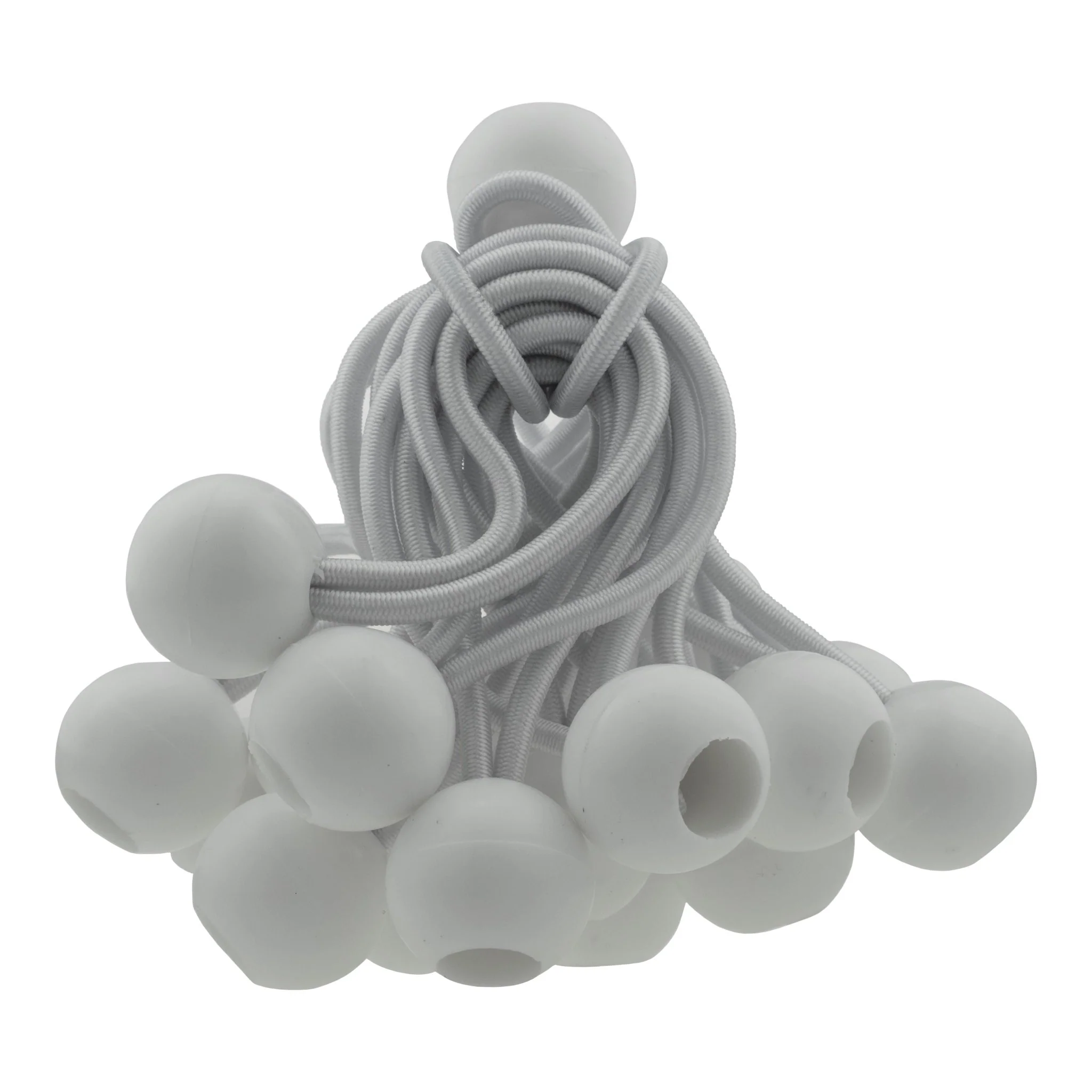 Grey L-Grade Tarpaulin with 20 x 4" Bungee Balls (White) - Image 13
