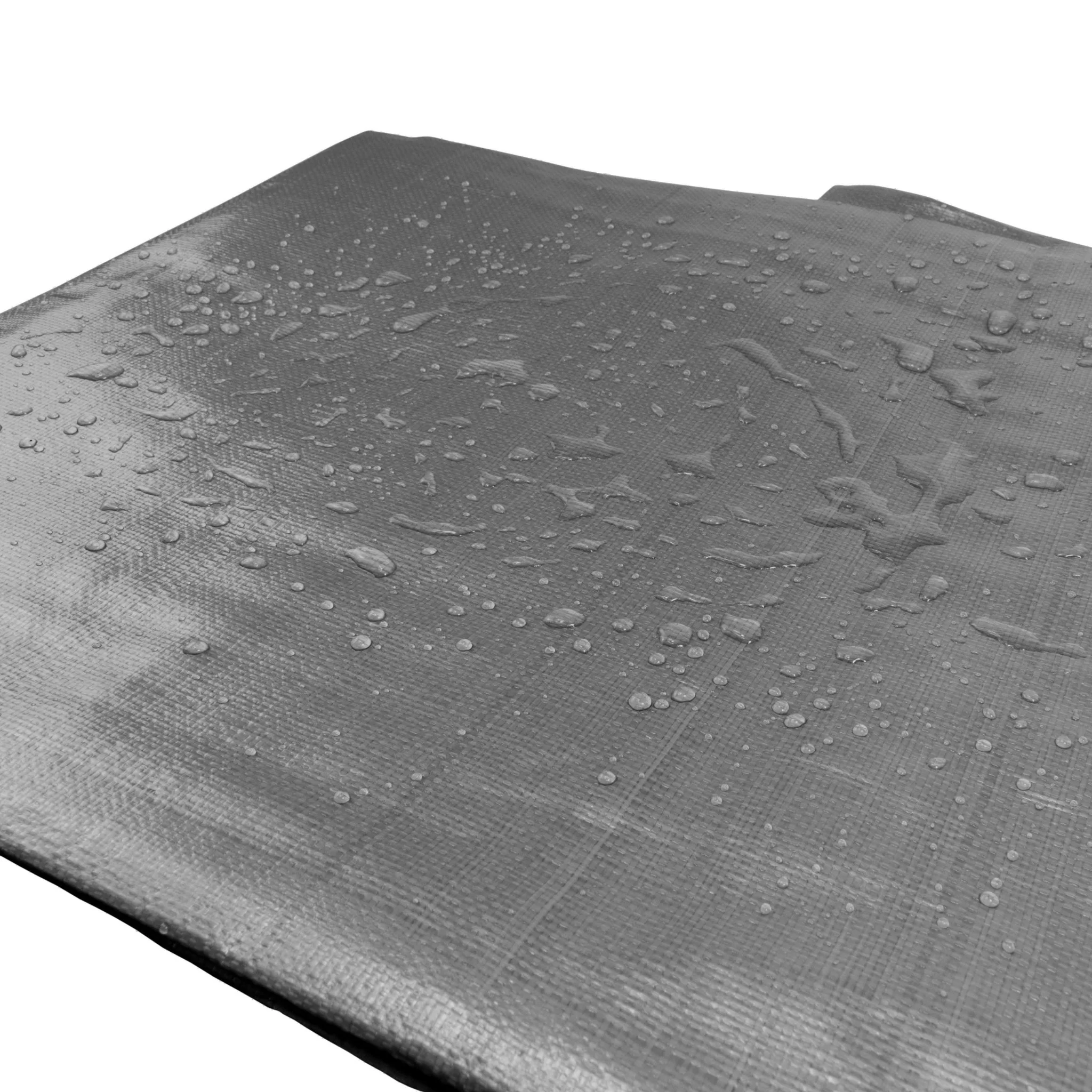 Grey L-Grade Tarpaulin with 20 x 4" Bungee Balls (White) - Image 6