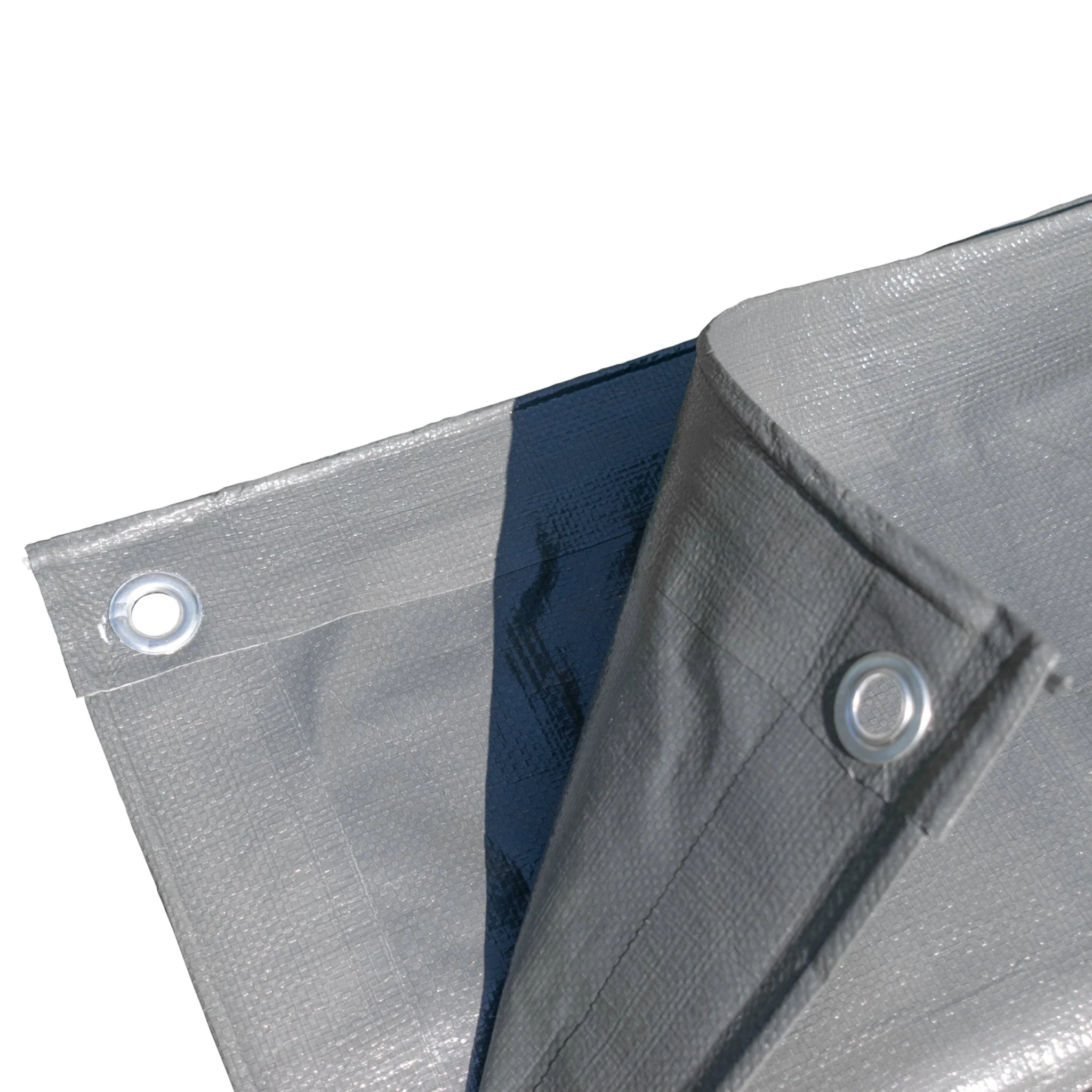 Grey L-Grade Tarpaulin with 20 x 6" Bungee Balls (White) - Image 10