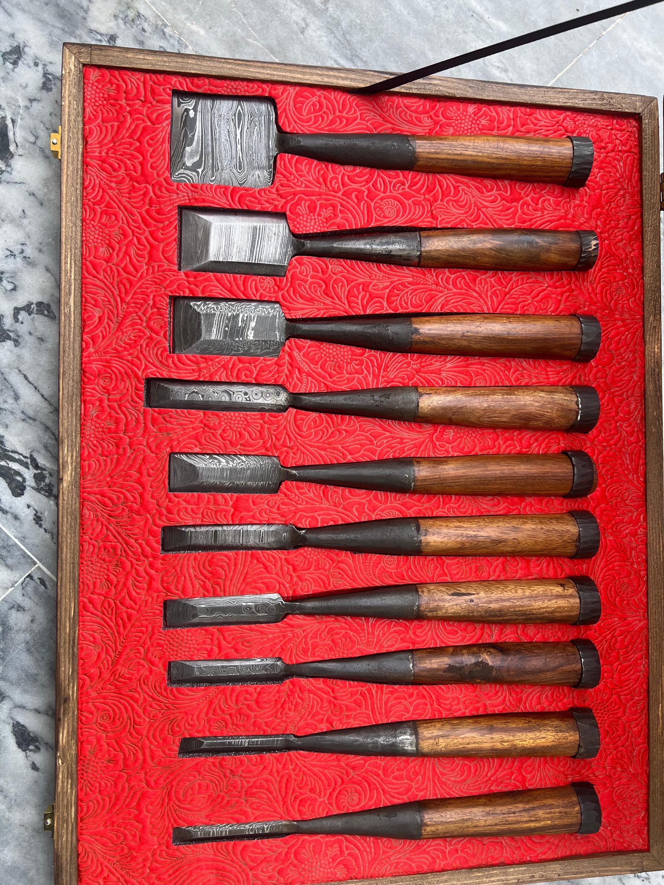 Handmade Woodworking Chisel Set | Traditional Wood Carving Tools for Craftsmen & Carpenters - Image 2
