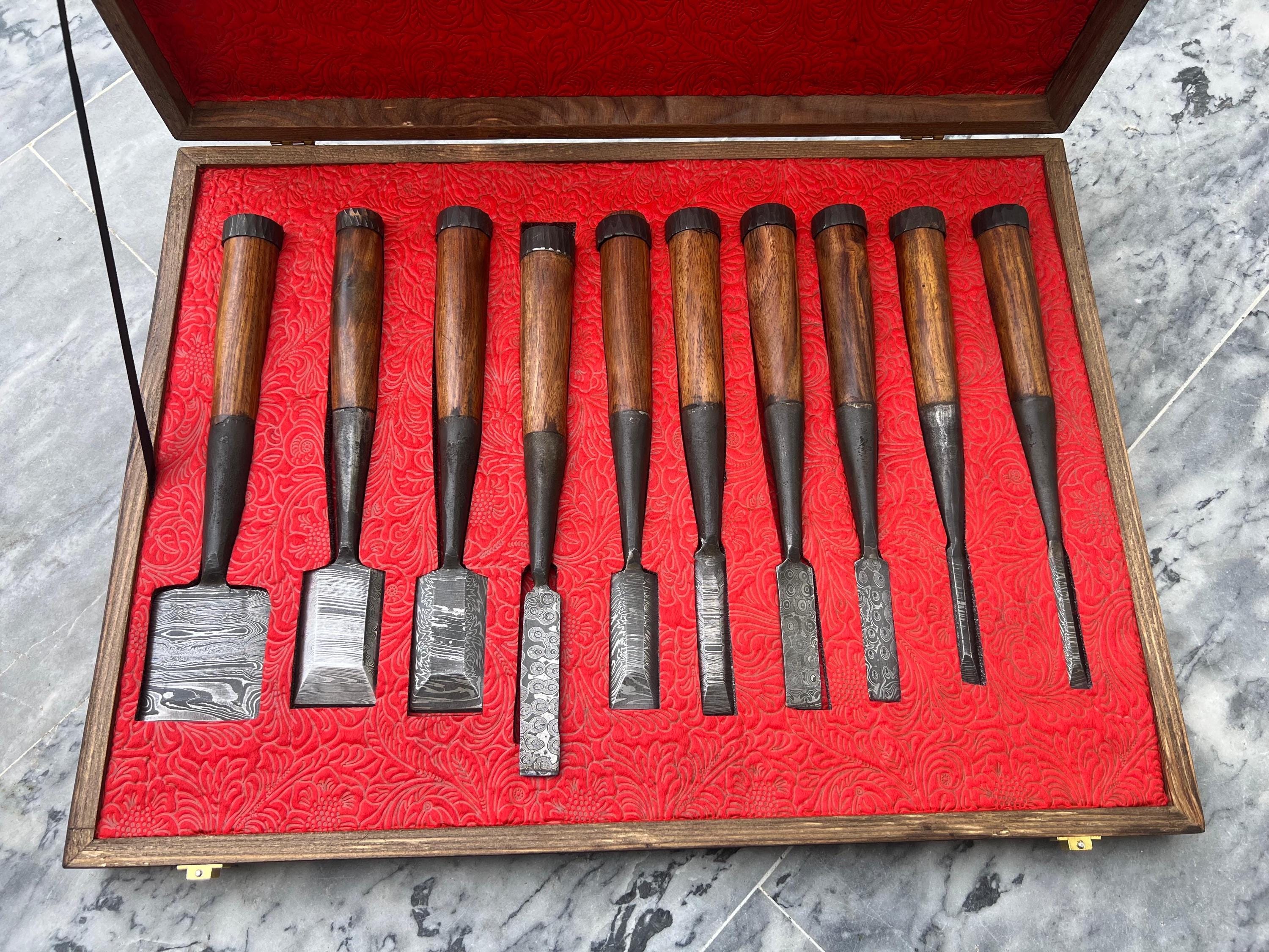 Handmade Woodworking Chisel Set | Traditional Wood Carving Tools for Craftsmen & Carpenters - Image 5