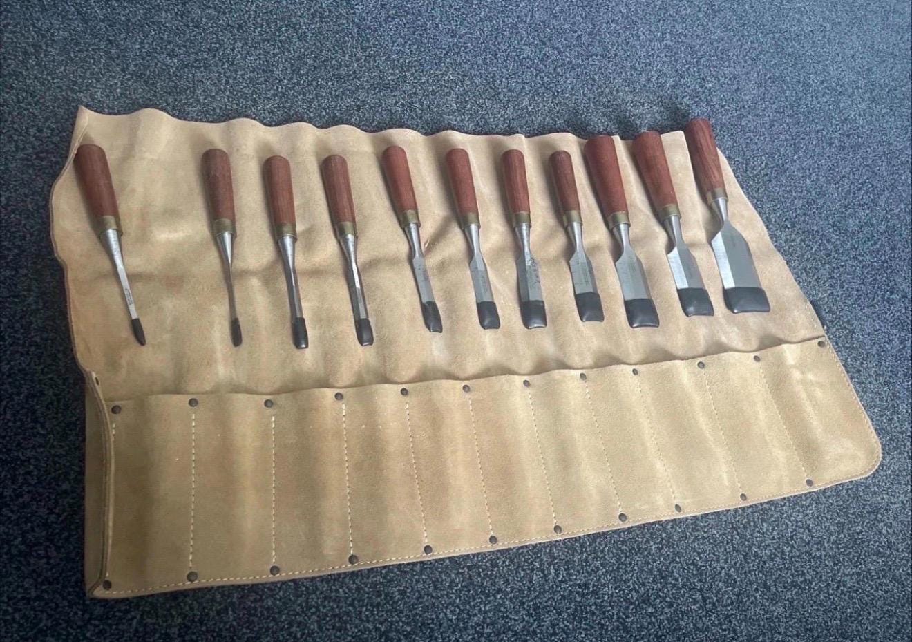 Handmade Woodworking Chisel Set | Traditional Wood Carving Tools for Craftsmen & Carpenters - Image 2