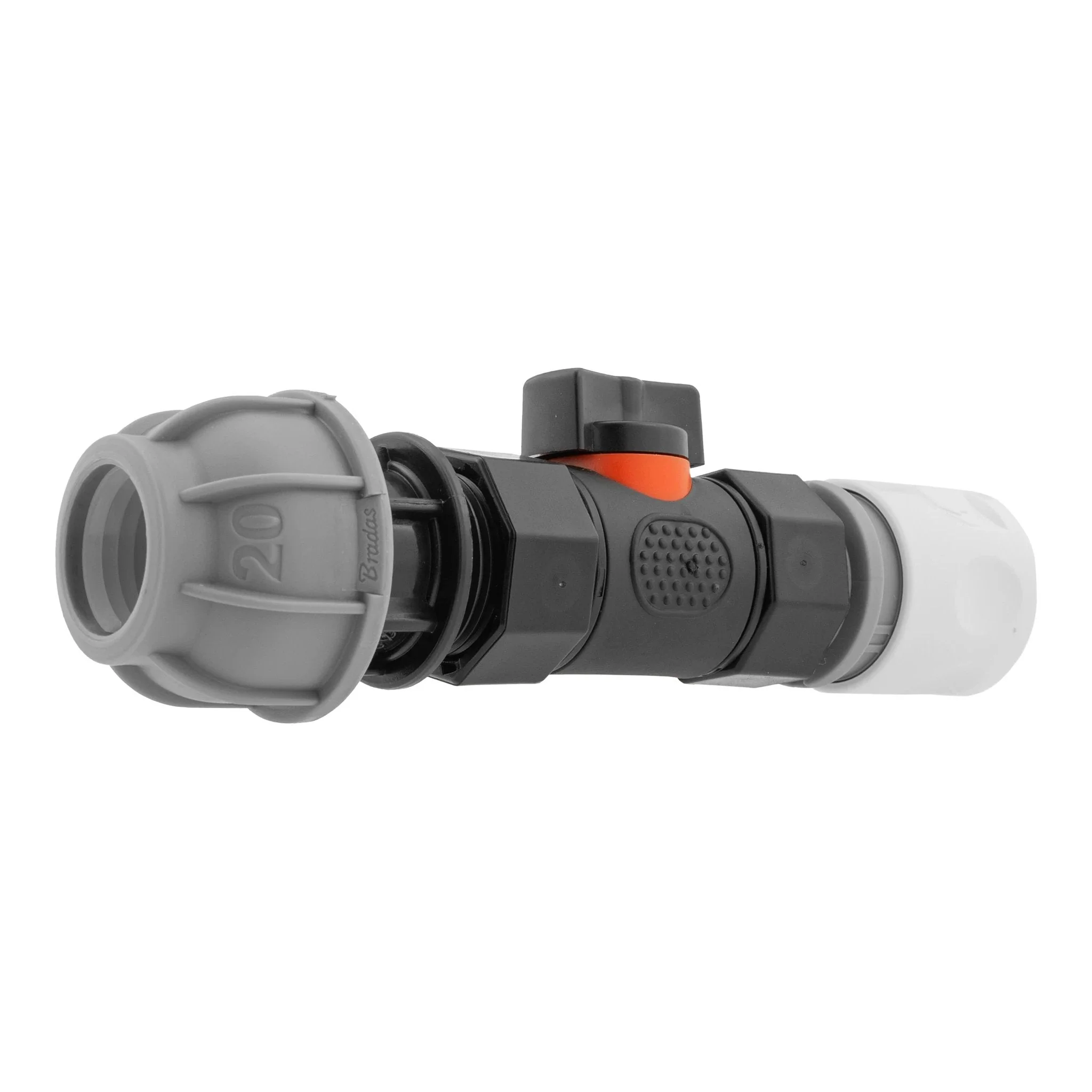 Hose Connector WL with In-Line BSPF Valve and 20mm MDPE Straight - Image 3