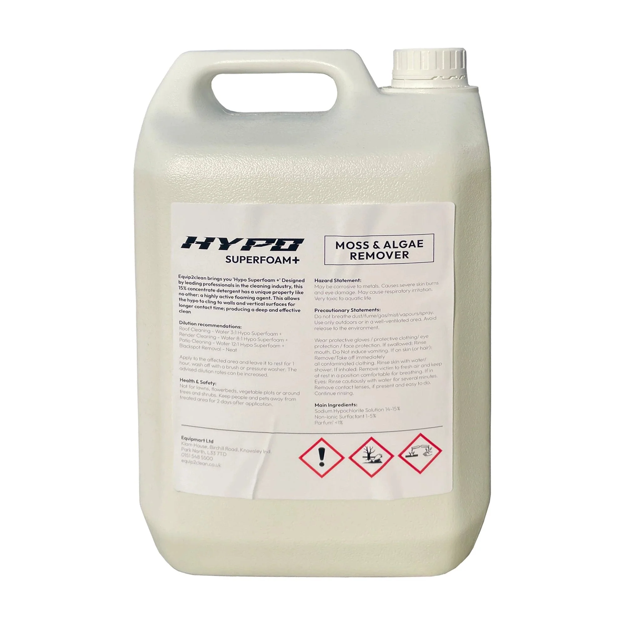 Hypo SuperFoam+ 10L (Moss & Algae Remover) Softwash Solution - Image 2