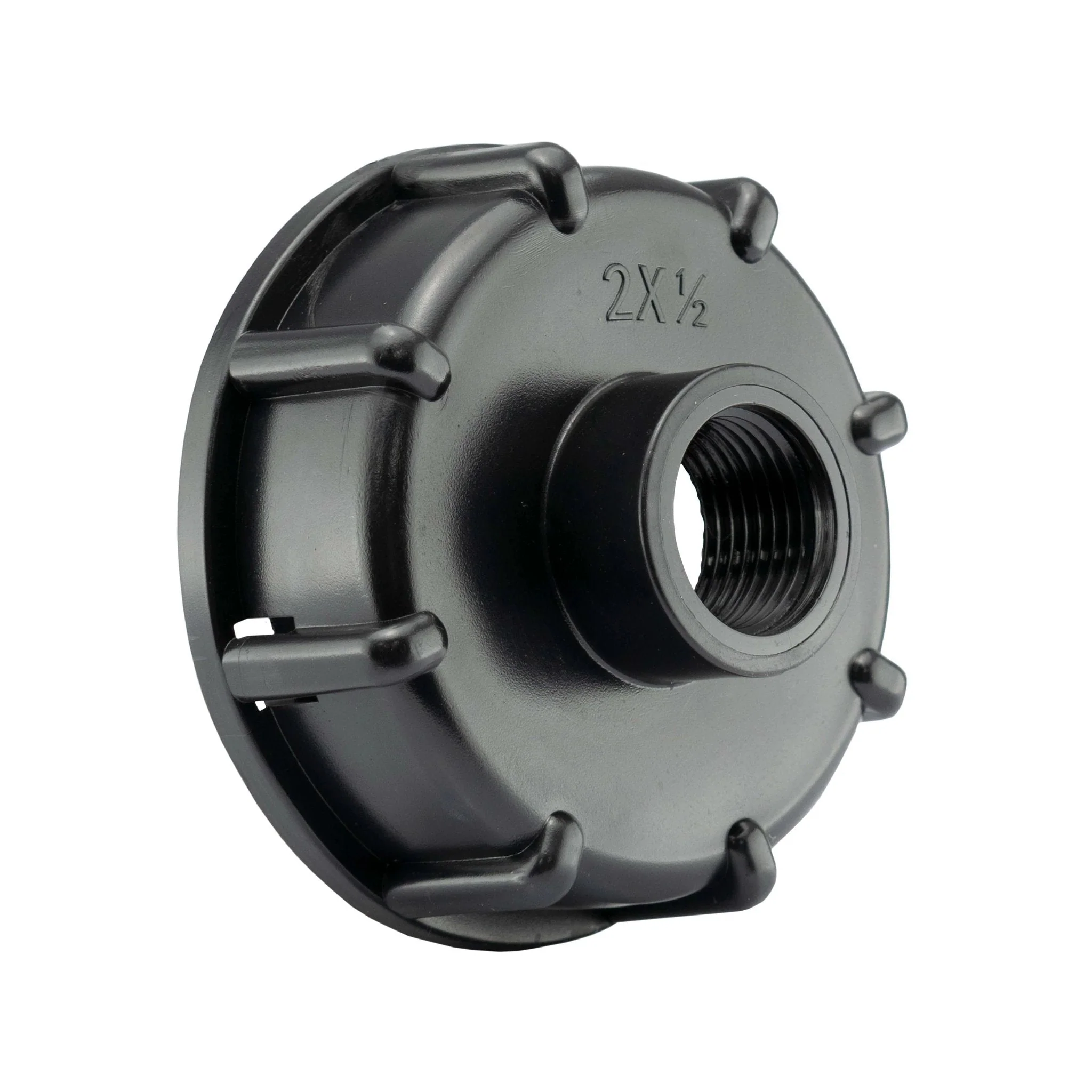 IBC 2” BSPF – S60X6 Cap with S60X6 – ½” BSPF Cap and Lever Tap ½” Barb - Image 9