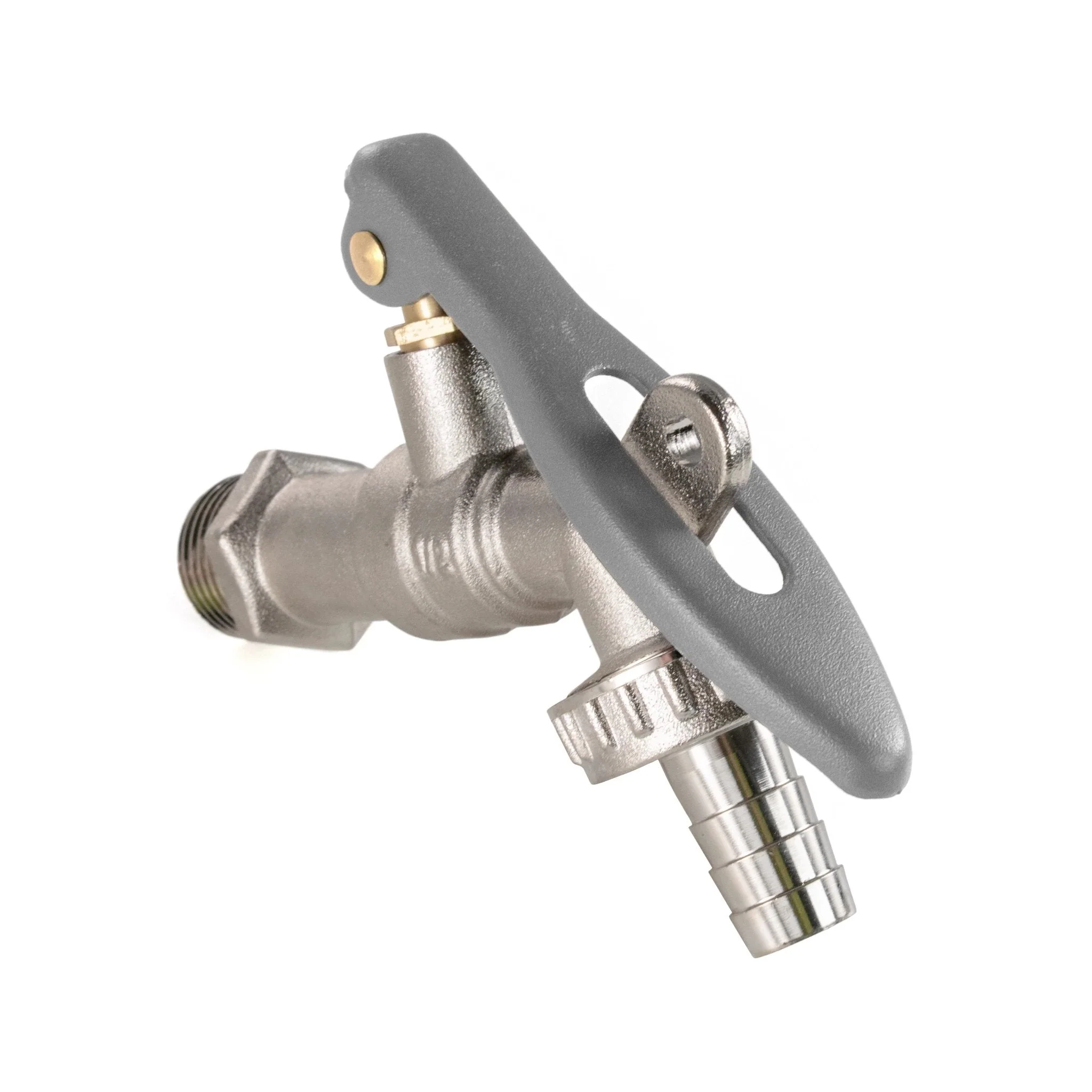 IBC 2" S60X6 - 1/2" BSP Cap with Lever Tap Hose Barb and Lever Lock - Image 10