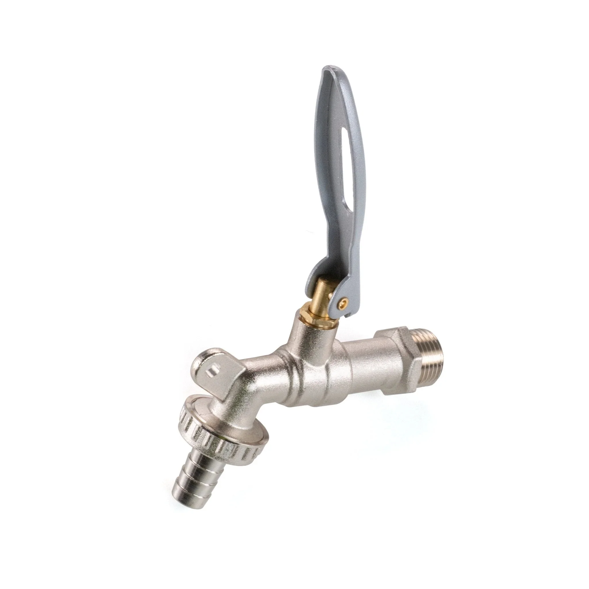 IBC 2" S60X6 - 1/2" BSP Cap with Lever Tap Hose Barb and Lever Lock - Image 12