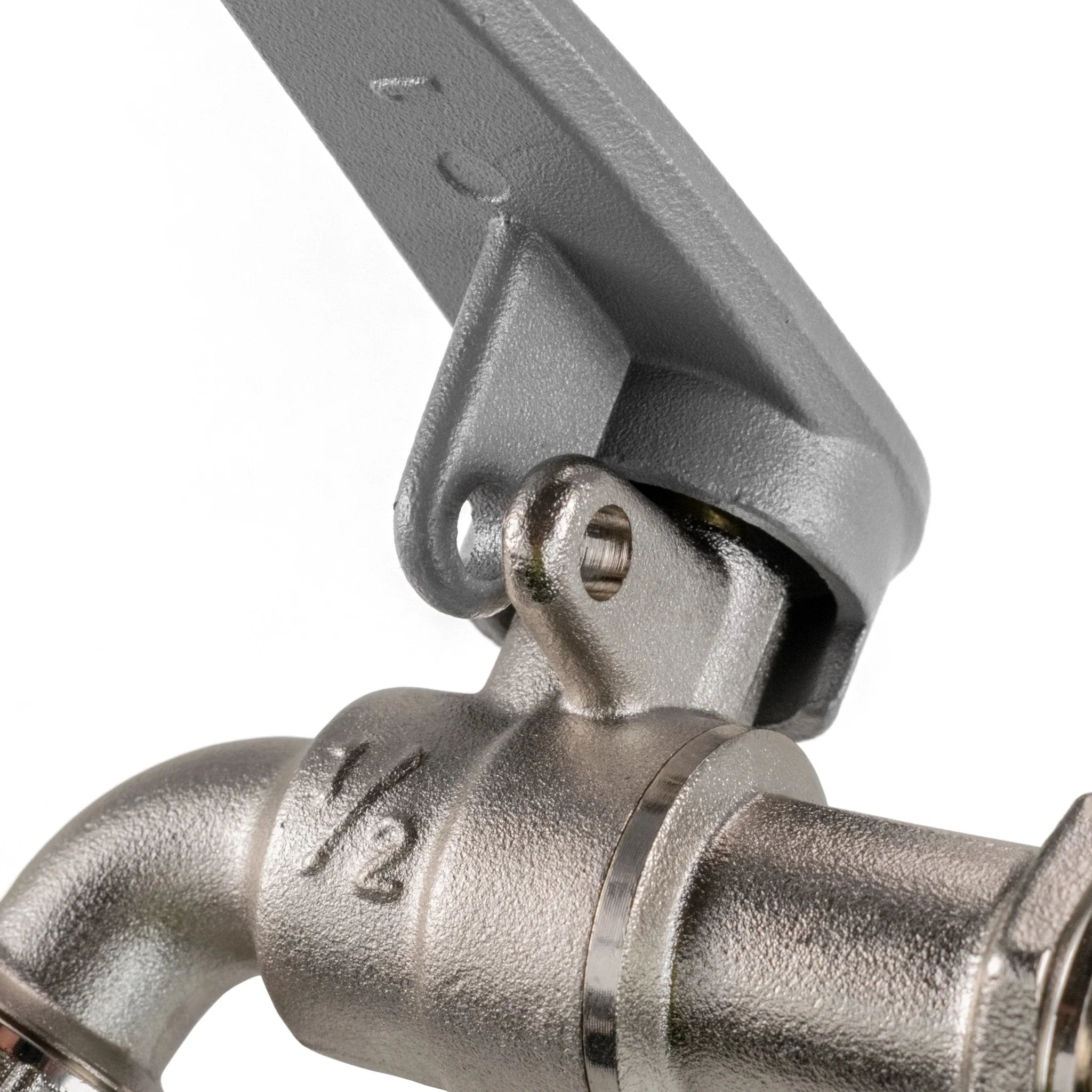 IBC 2" S60X6 - 1/2" BSP Cap with Lever Tap Hose Barb and Side Lock - Image 9