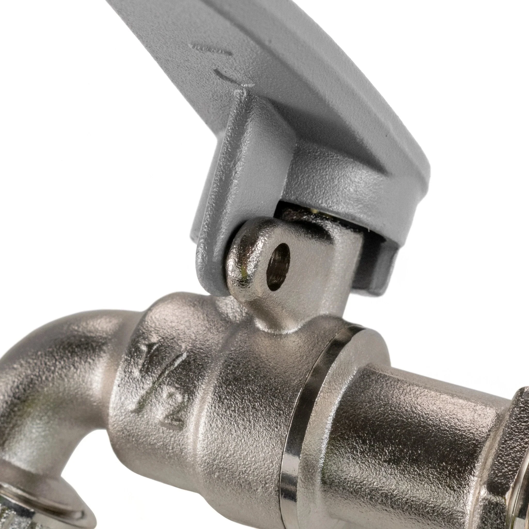IBC 2" S60X6 - 1/2" BSP Extender Adaptor with Lever Tap with Hose Barb and Side Lock - Image 11