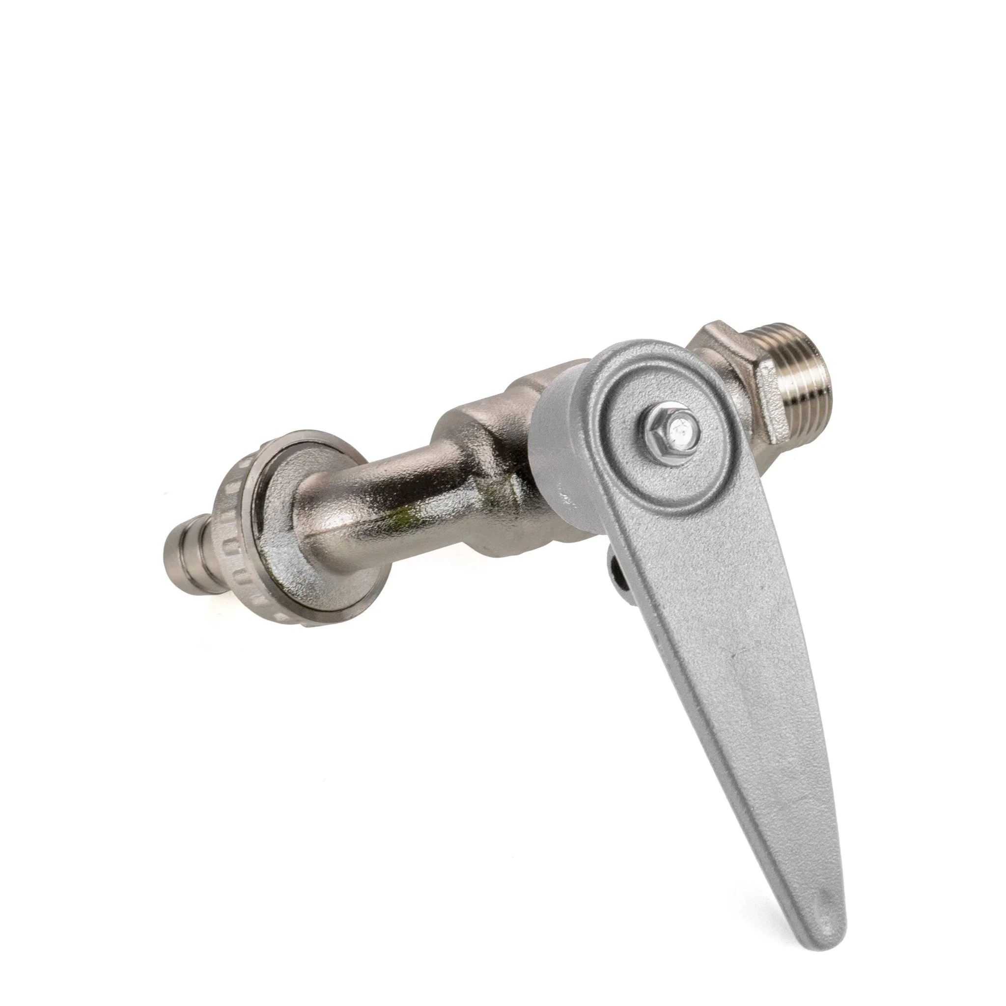IBC 2" S60X6 - 1/2" BSP Extender Adaptor with Lever Tap with Hose Barb and Side Lock - Image 8