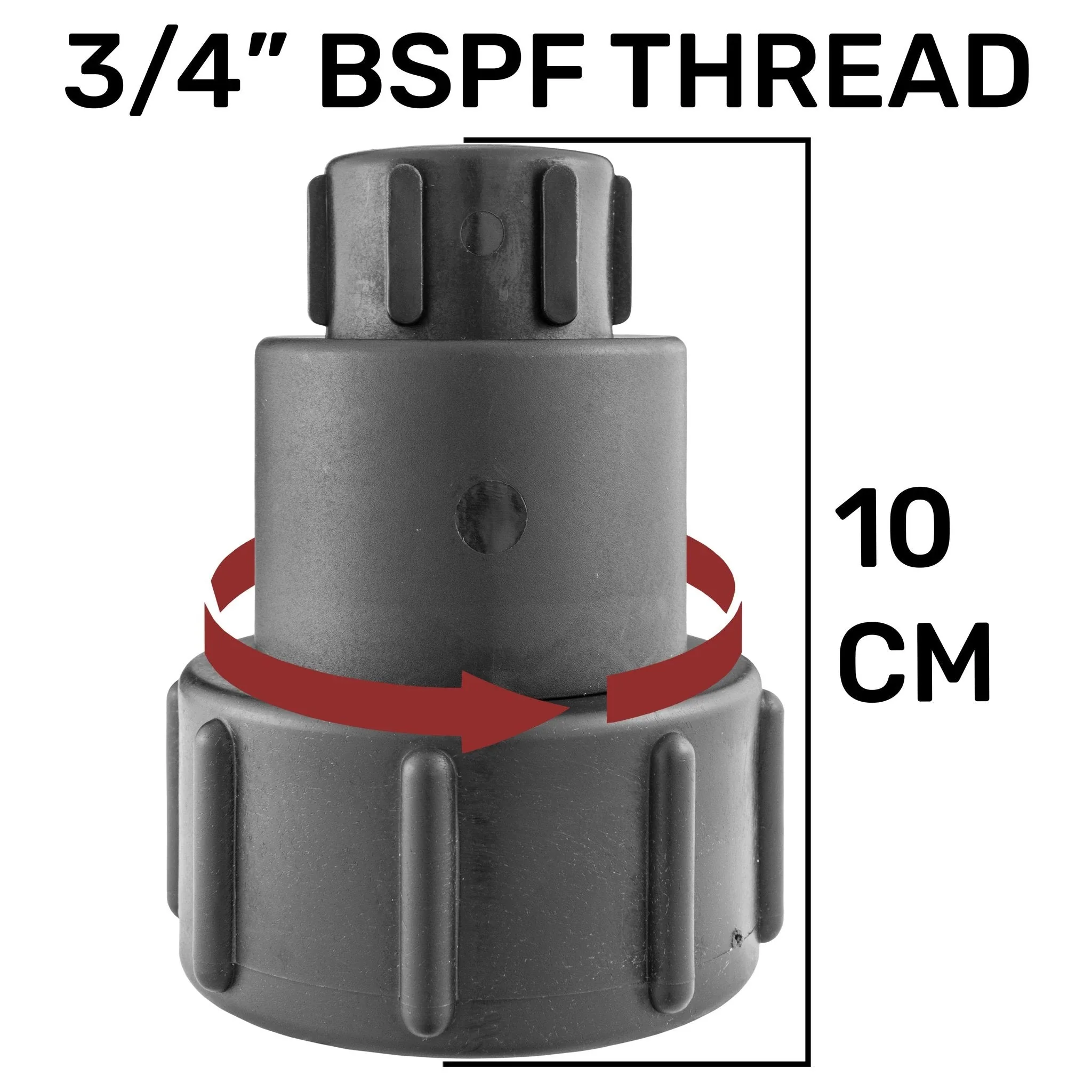 IBC 2” S60X6 – 3/4" BSPF Extender Adaptor with MDPE Elbow 20mm - Image 3