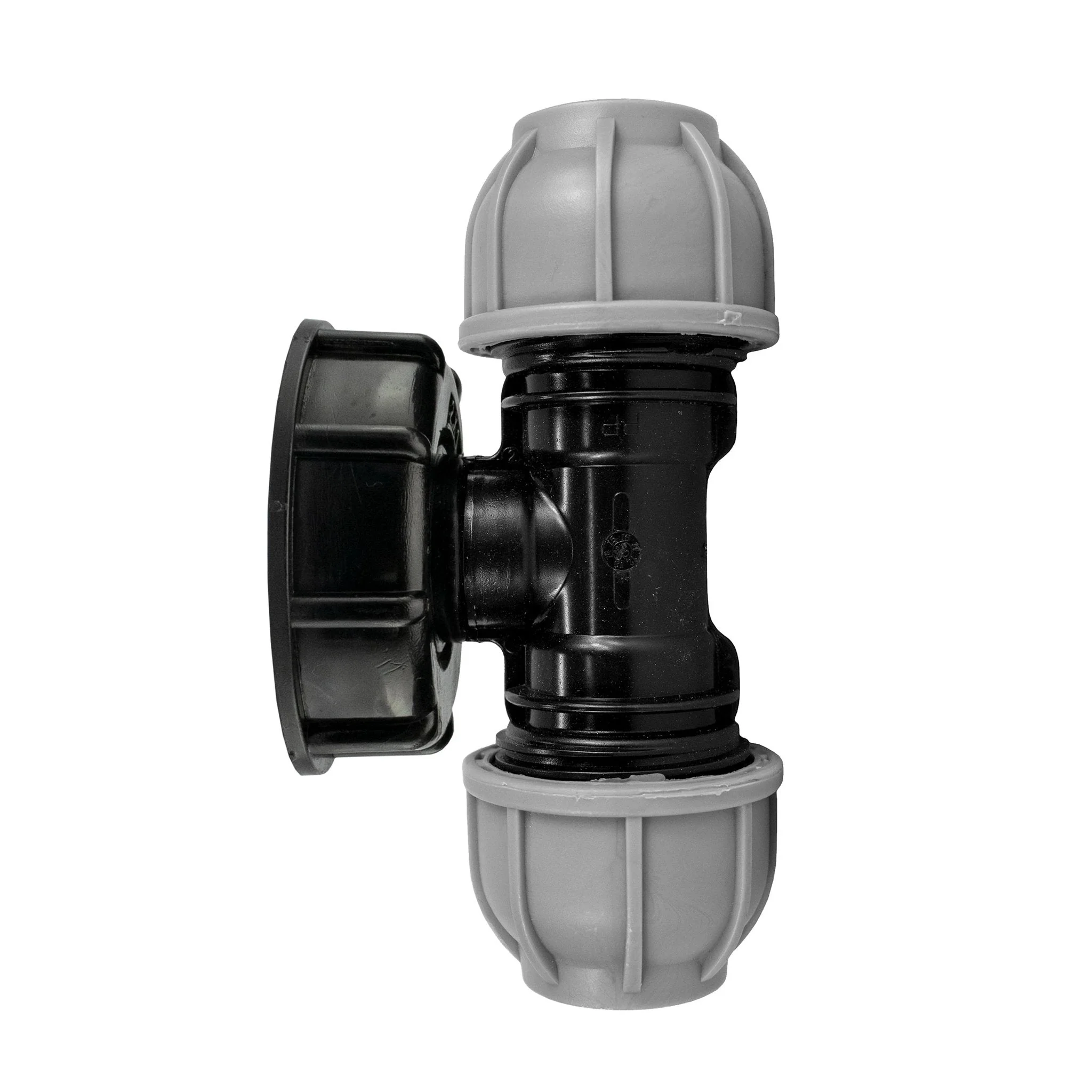 IBC 2” S60X6 Cap with 32mm MDPE Tee
